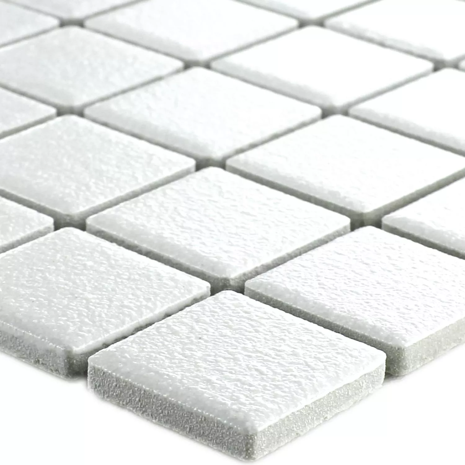 Padrão de Cerâmica Azulejo Mosaico Pilamaya Branco Anti-Derrapante R10 Q25