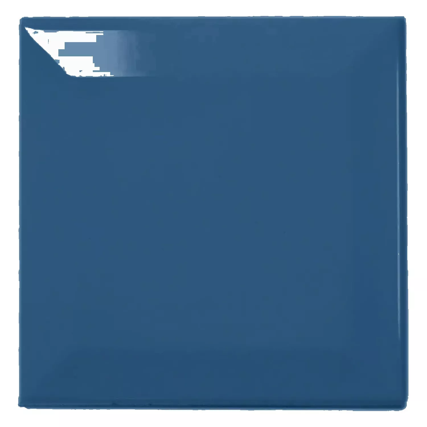 Ladrilho do metrô Azul Brilhante 10x10 cm Faceta Catarina Zafiro