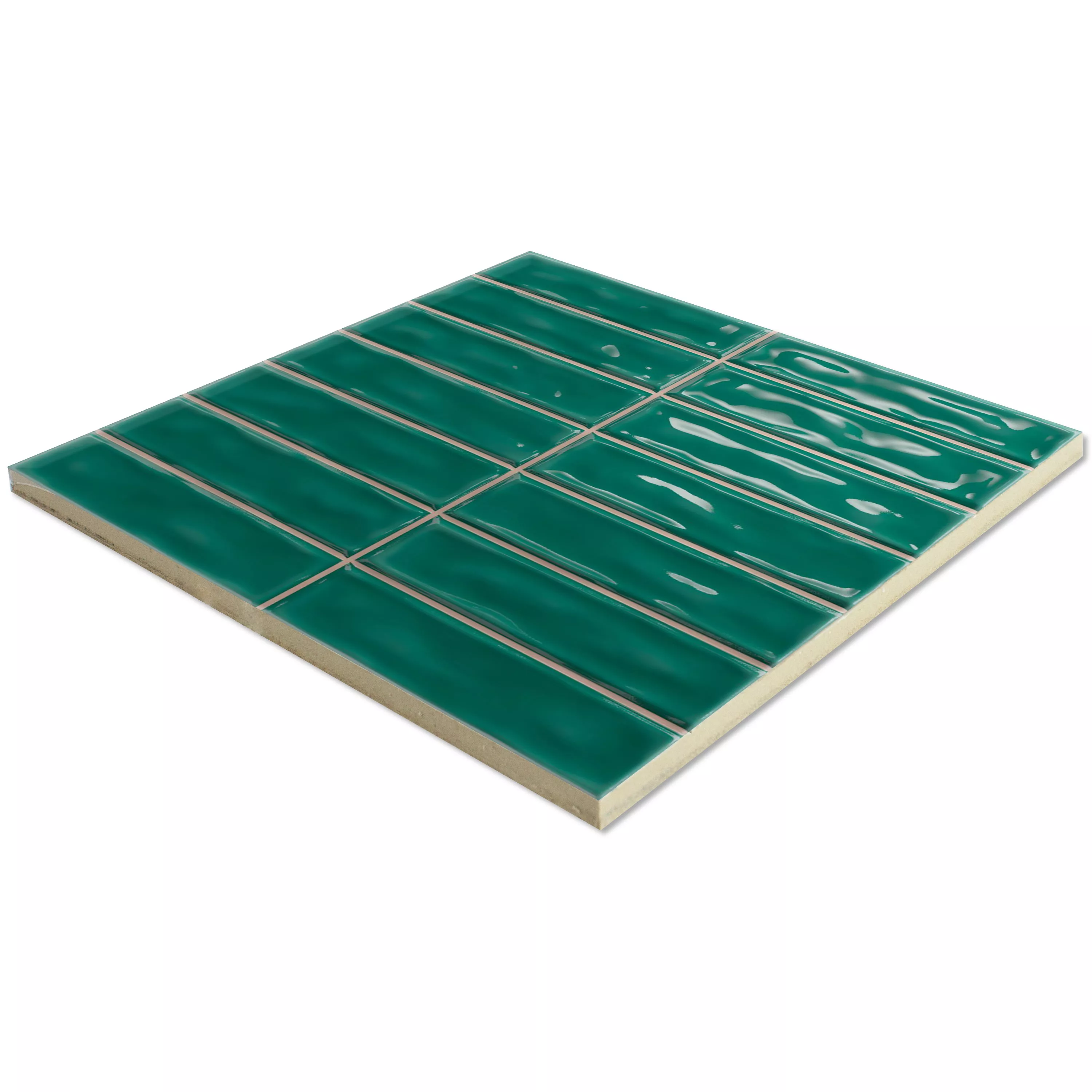 Azulejos Verbania Haste Brilhante Ondulado Verde 20x20cm