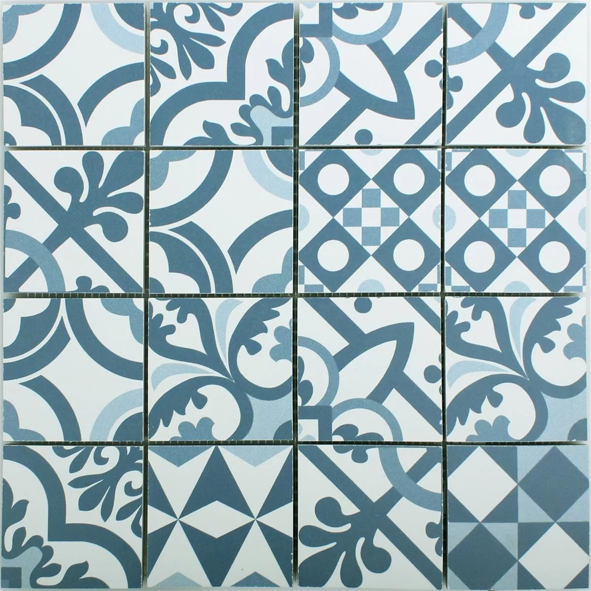 Mosaico Cerâmico Retro Azulejos Utopia Azul R10/B