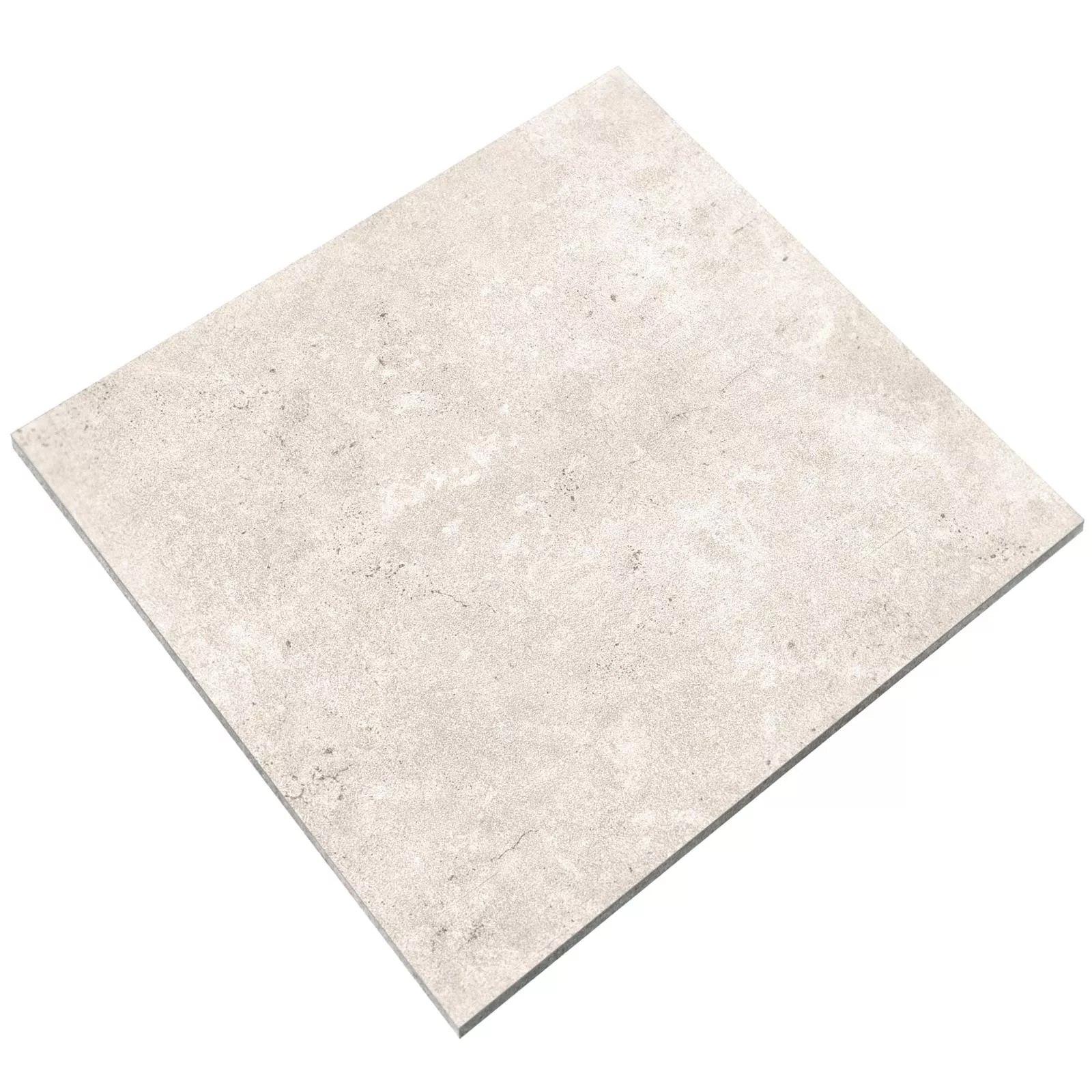 Ladrilhos Jamaica Olhar Concreto Creme Branco 60x60cm