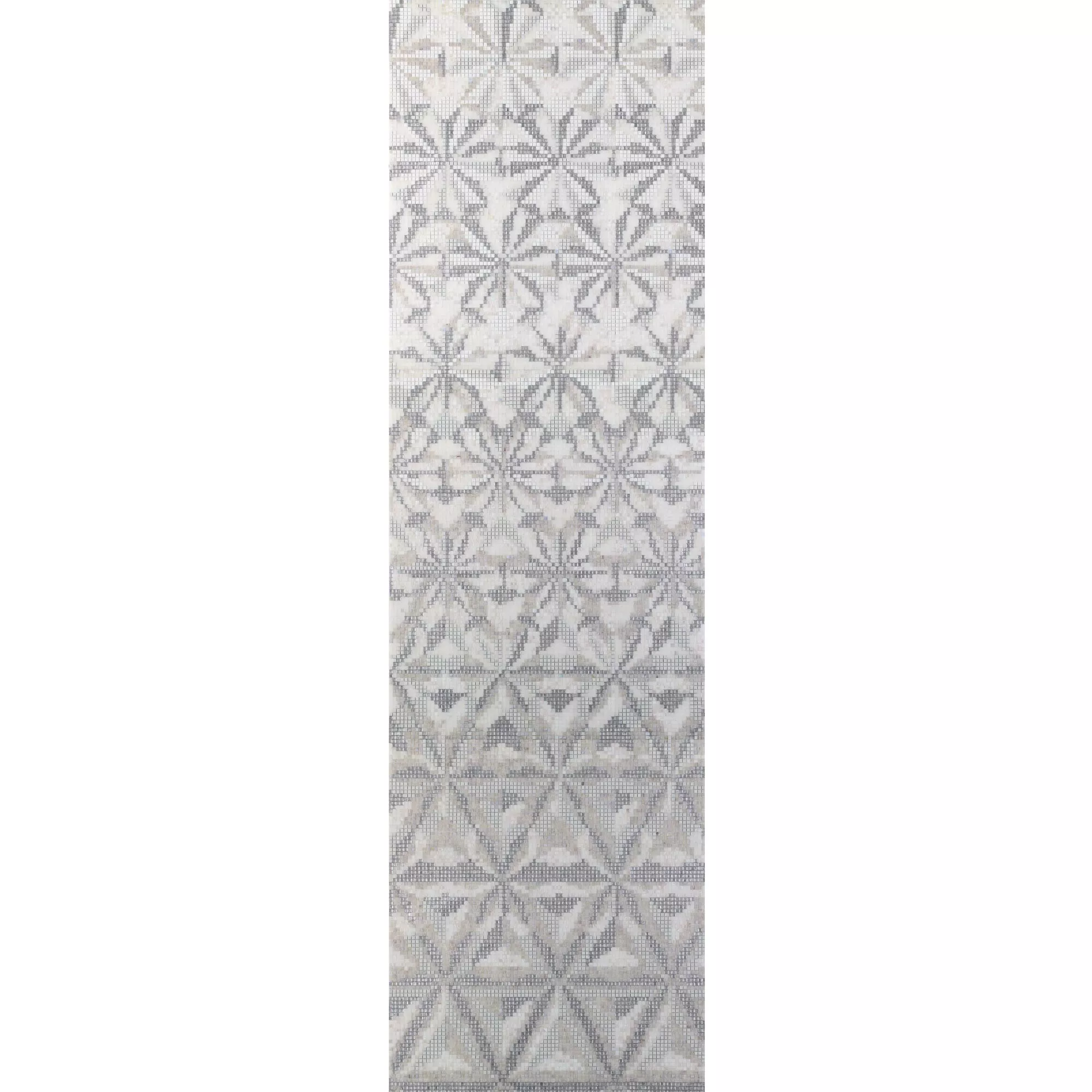 Mosaico De Vidro Foto Magicflower White 140x240cm