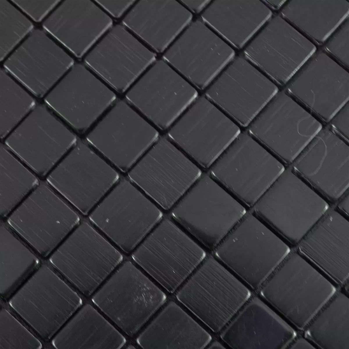 Padrão de Metal Azulejo Mosaico Wygon Autoadesivo Preto 10mm