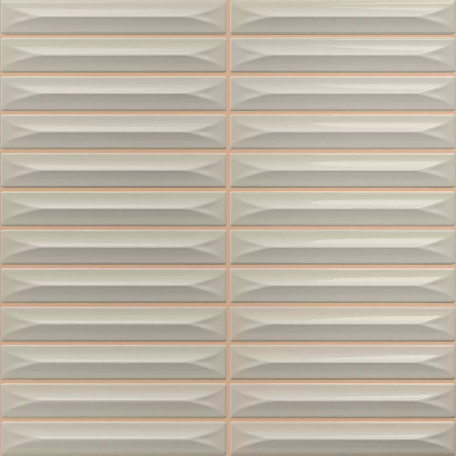 Bevel Greige Brilhante Haste 20x20 cm