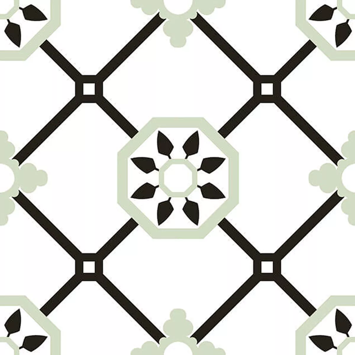 Grés Porcelânico Azulejos Zamora Verde 22,5x22,5cm Grés Porcelânico Azulejos Zamora Verde 22,5x22,5cm
