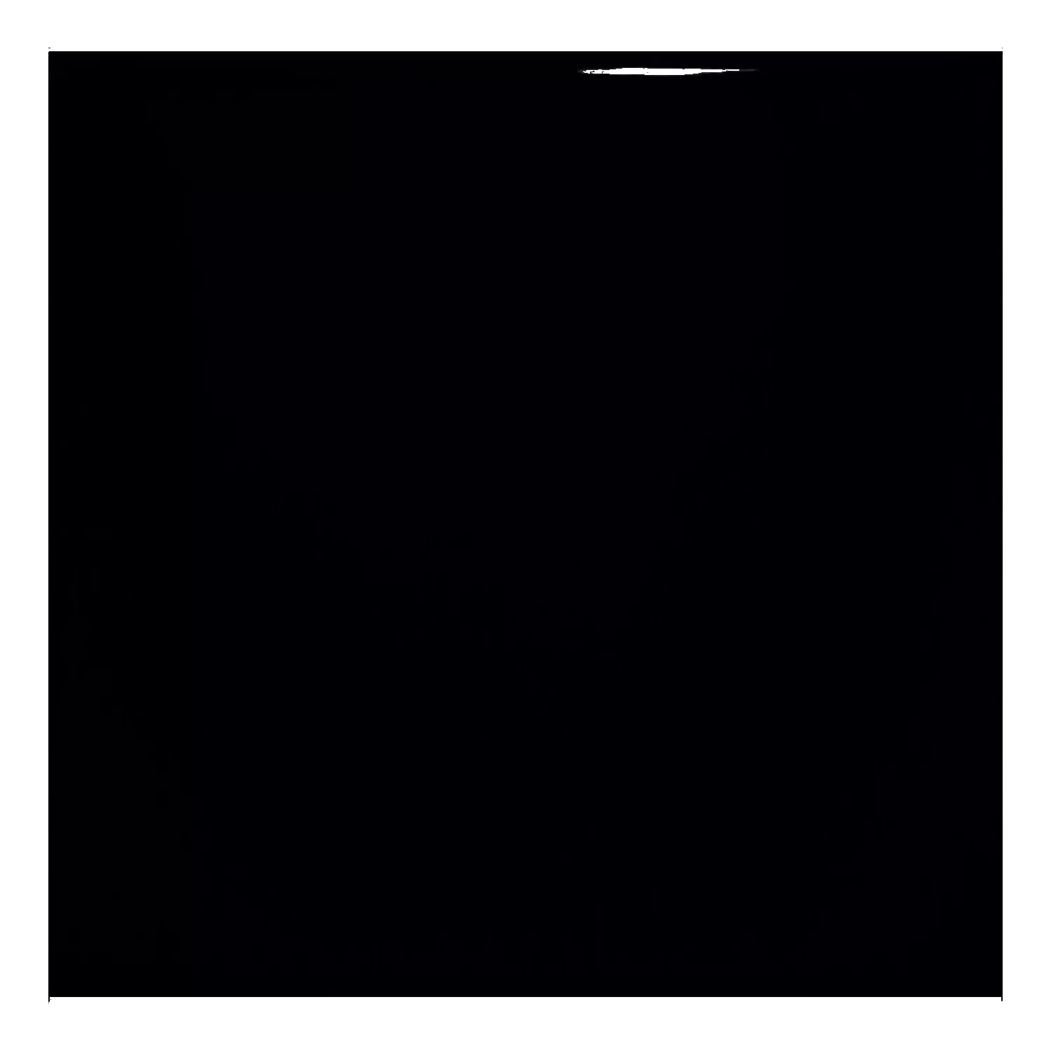 Ladrilho do metrô Preto Brilhante 20x20 cm Sem Faceta Ashville Negro