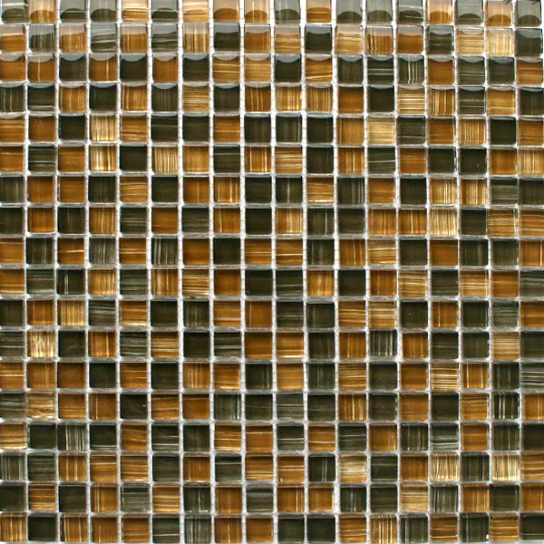 Mosaico De Vidro Azulejos Marrom Mix