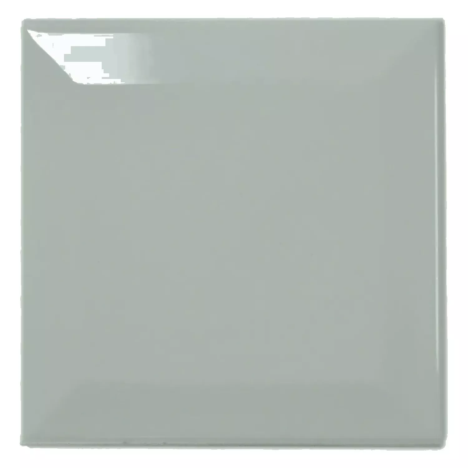 Ladrilho do metrô Verde Brilhante 10x10 cm Faceta Catarina Alga