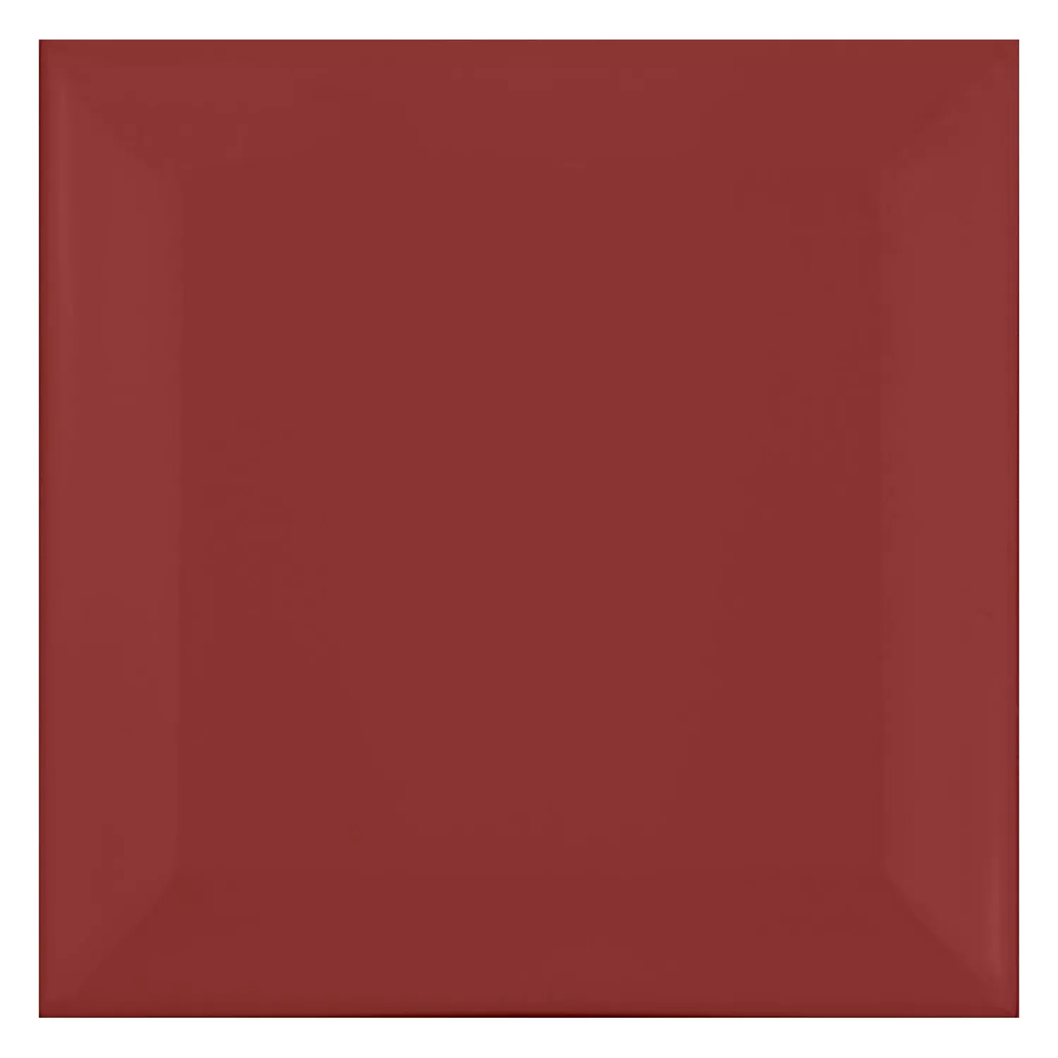 Ladrilho do metrô Vermelho Fosco 10x10 cm Faceta Catarina Burdeos