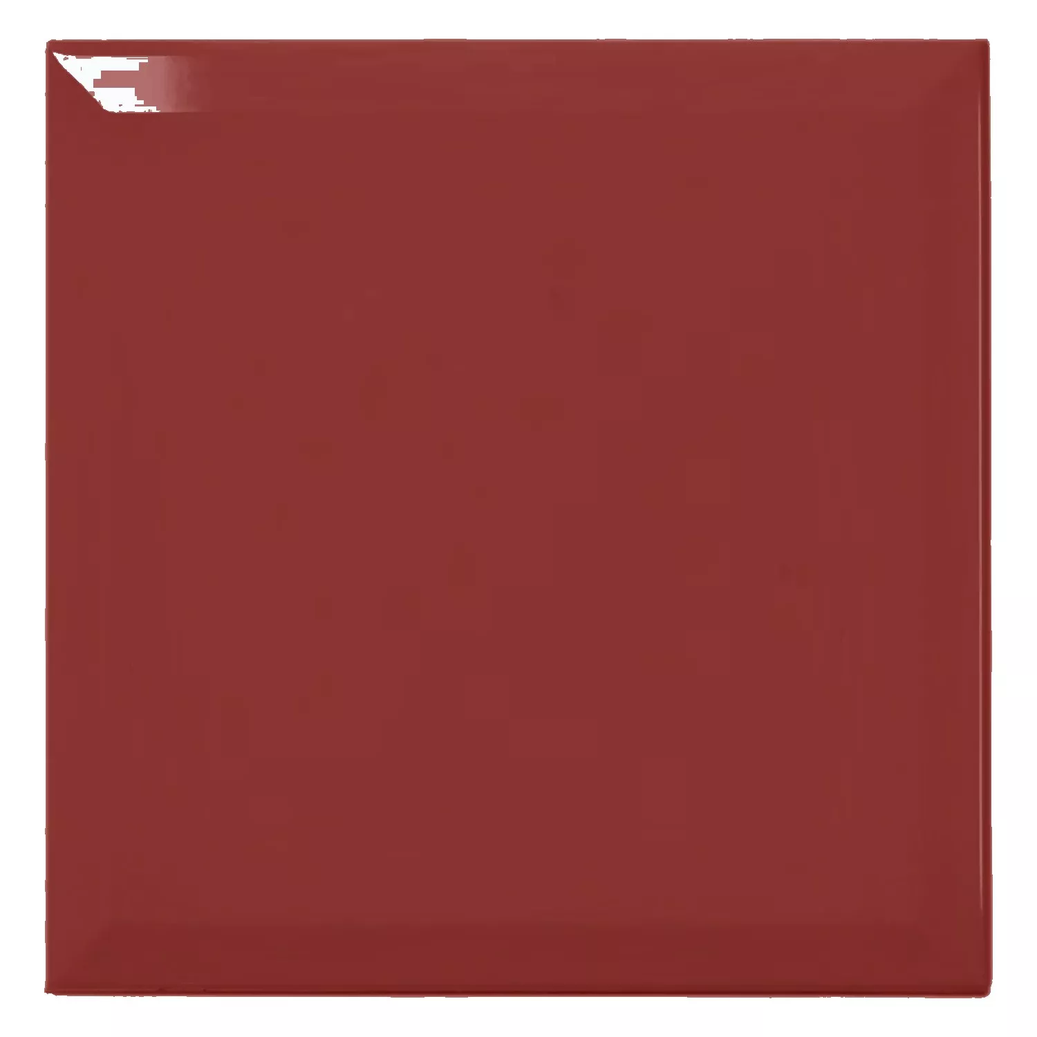 Ladrilho do metrô Vermelho Brilhante 20x20 cm Faceta Freetown Burdeos