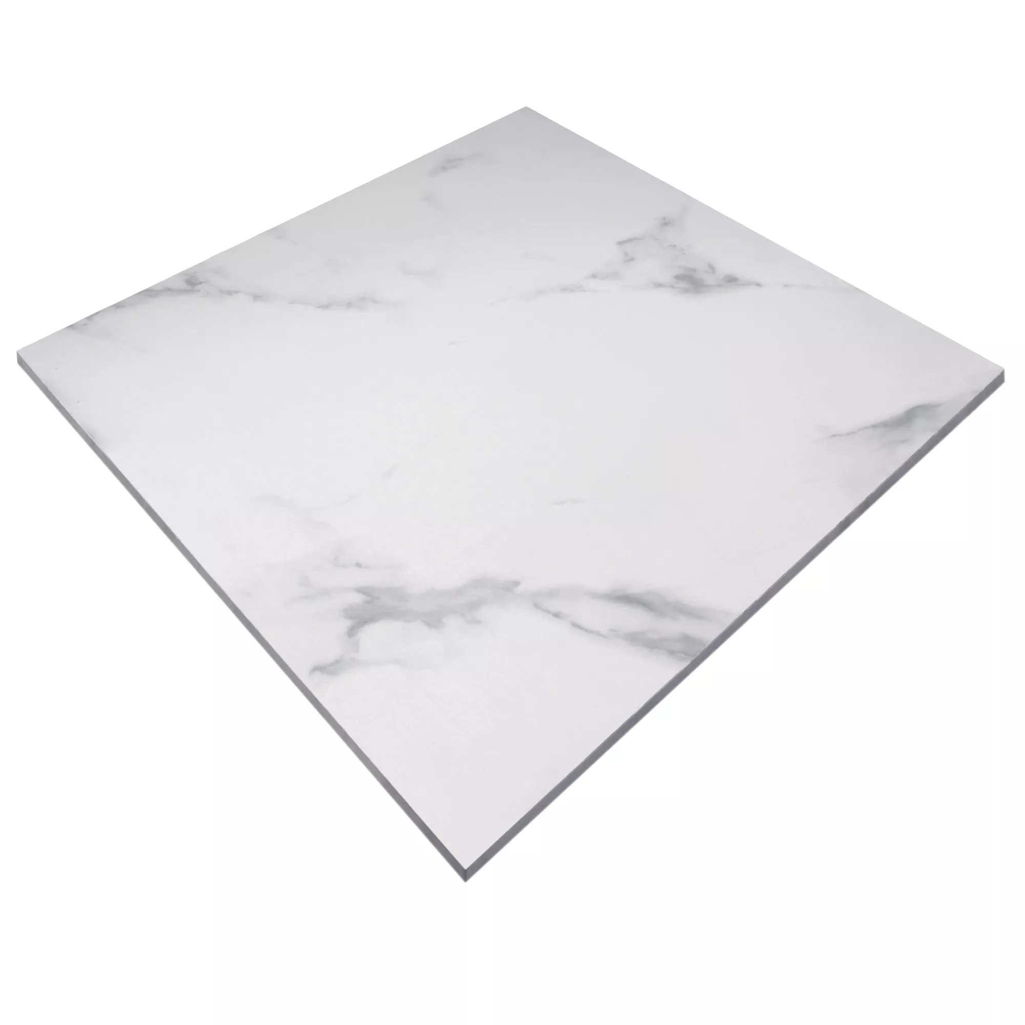 Padrão Ladrilhos Aparência de Mármore Himalaya Branco Polido 60x60cm