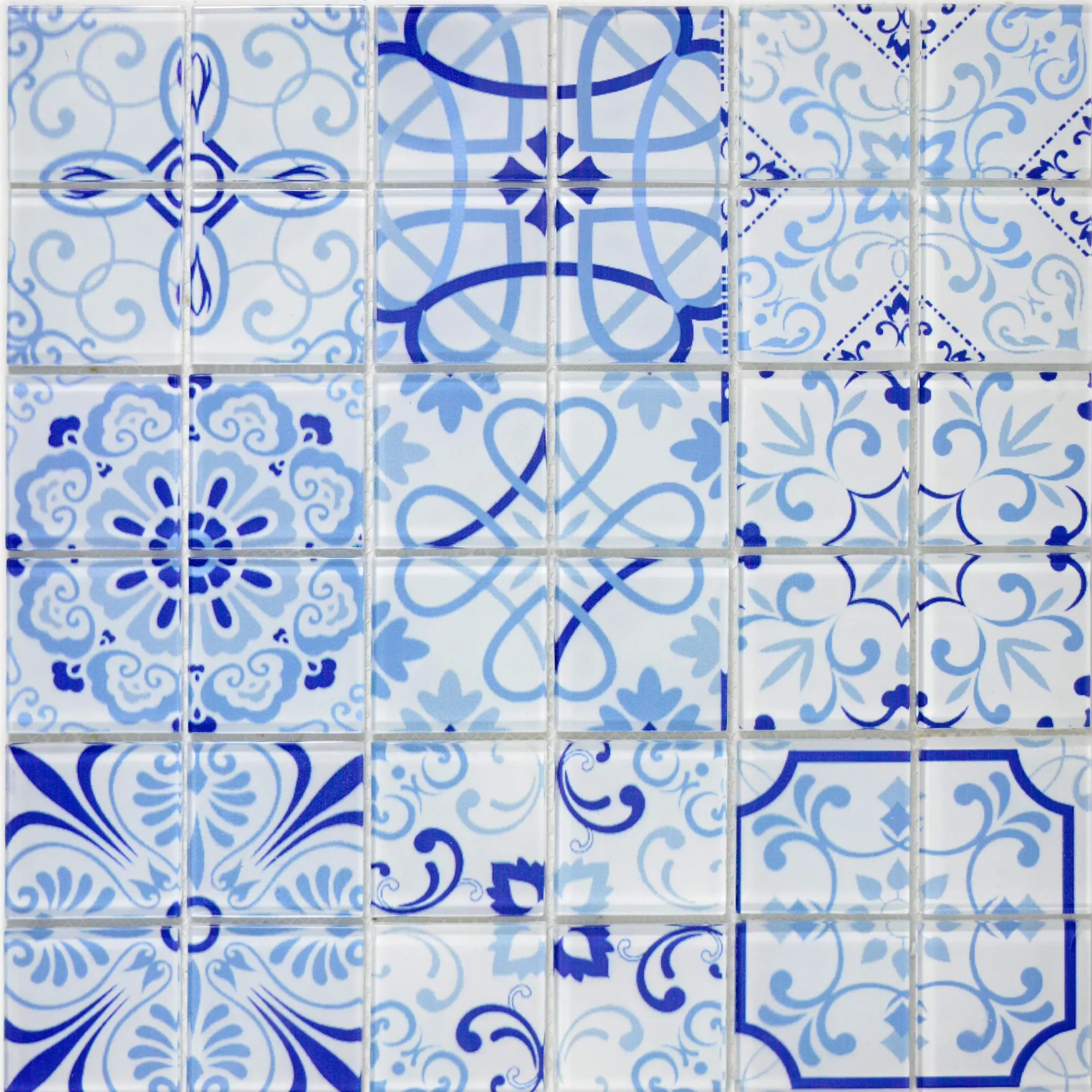 Mosaico De Vidro Azulejos Retrô India Vintage Amarok