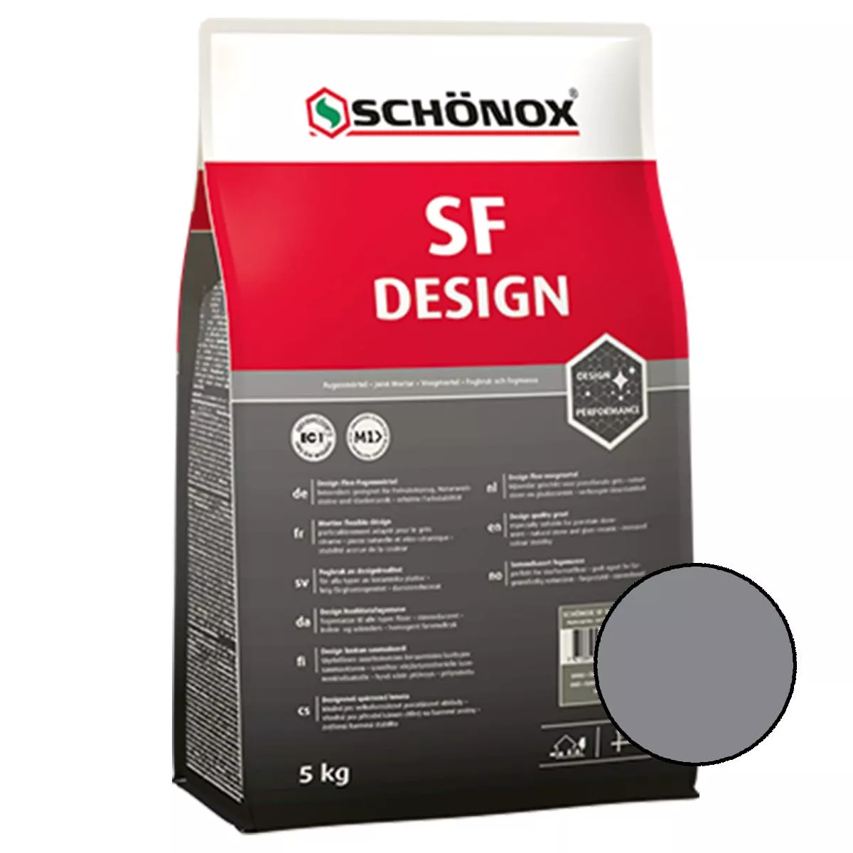 Argamassa Schönox SF Design Cinza Platina 5 kg