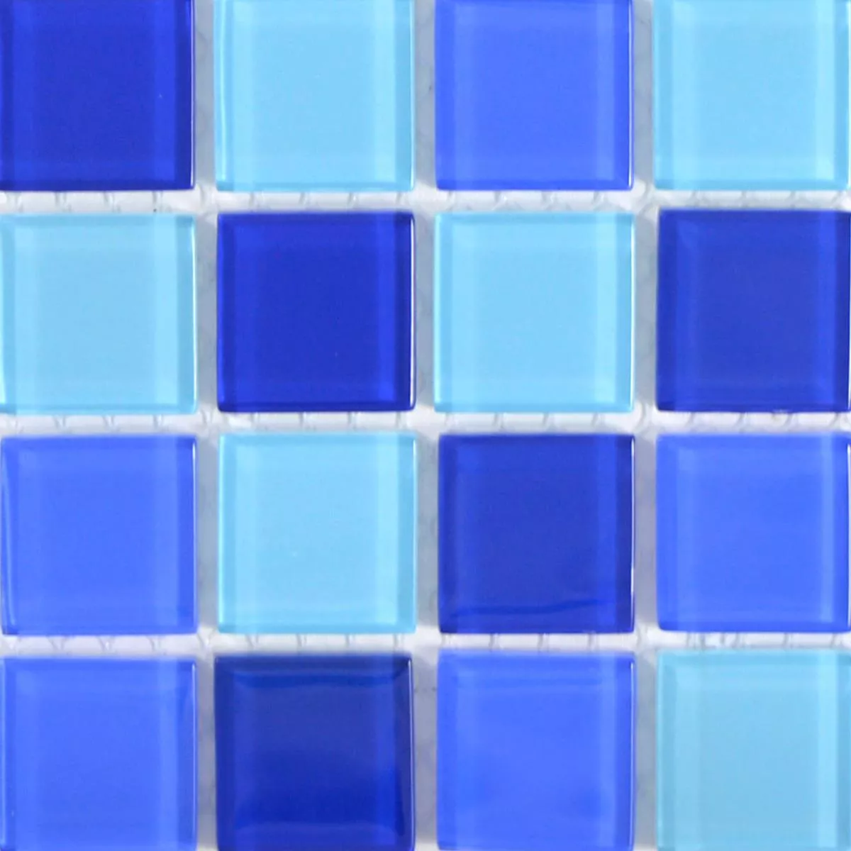 Padrão de Mosaico De Vidro Azulejos Bommel Azul