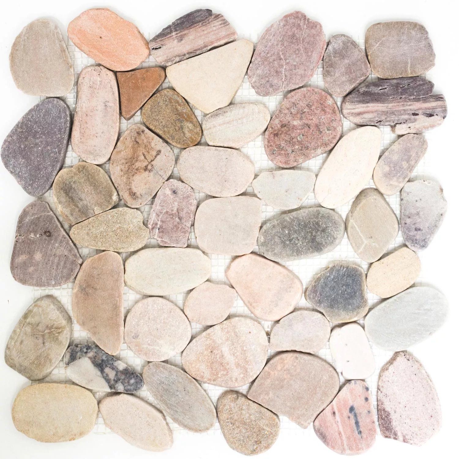 Padrão de Seixos de Rio Mosaico Pedra Natural Corte Kos