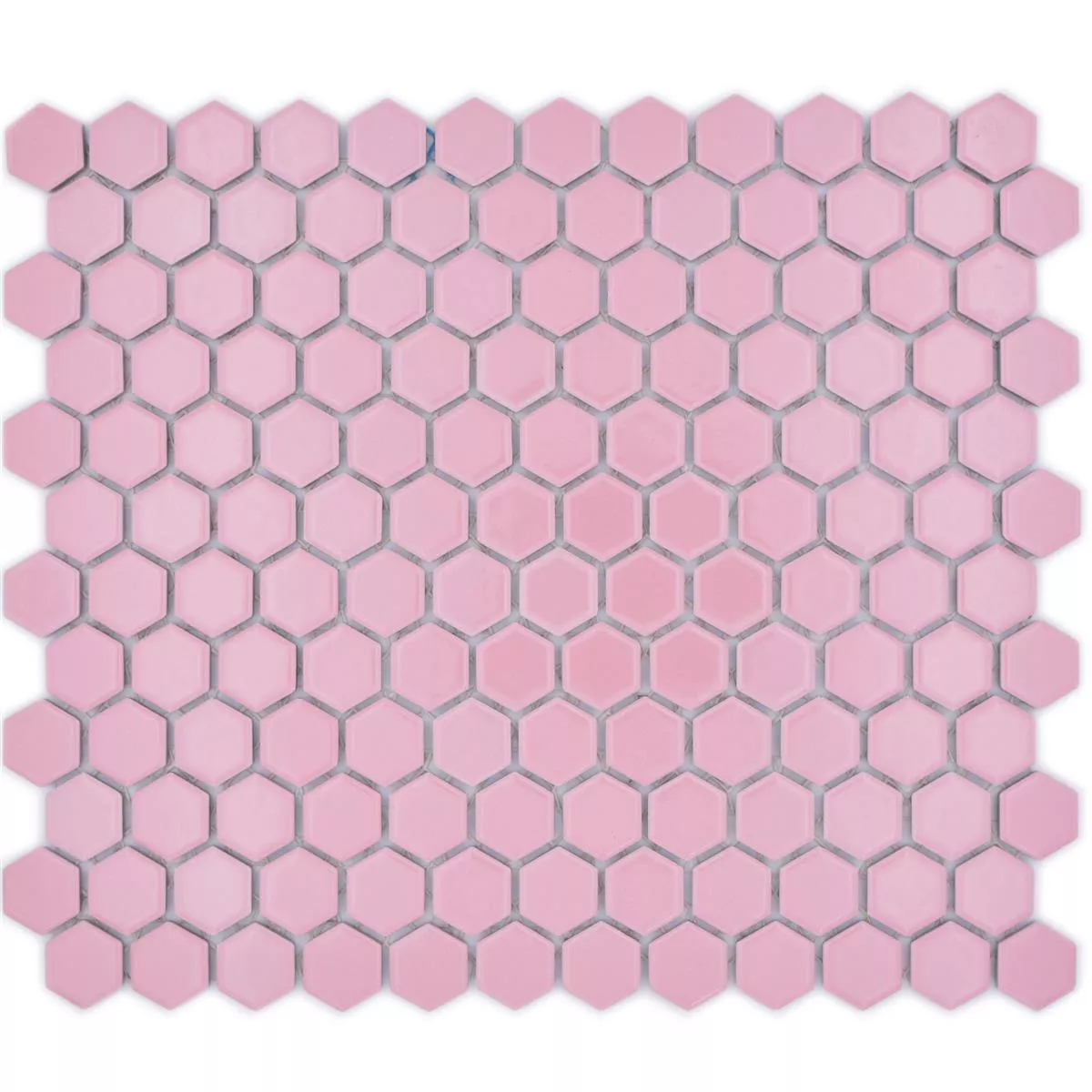 Padrão de Mosaico Cerâmico Salomon Hexágono Rosa H23