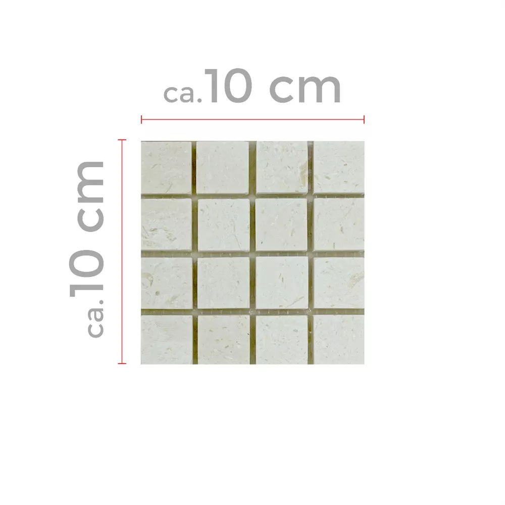 Amostra Mosaico De Pedra Natural Calcário Luminares 23