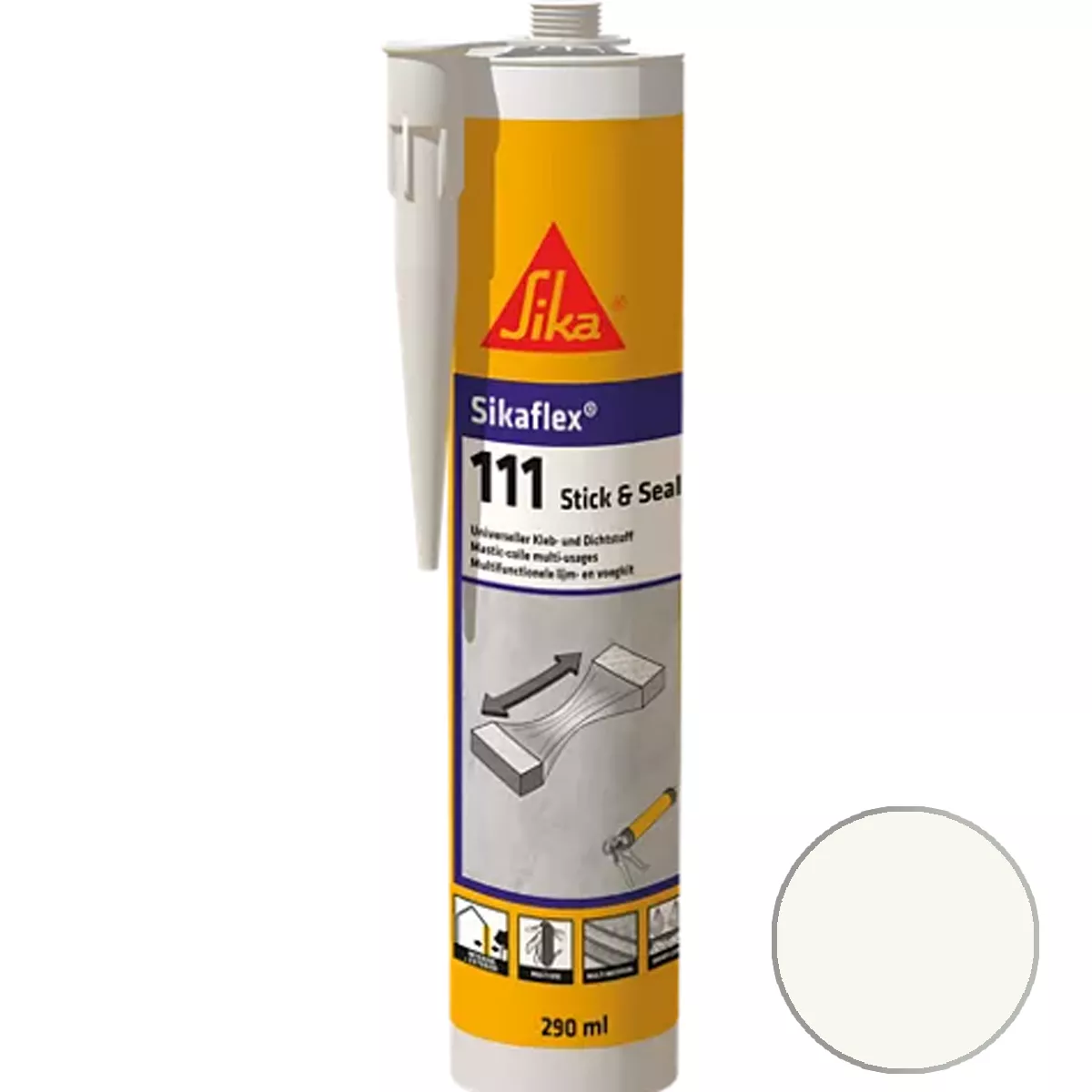 Adesivo e selante Sikaflex-111 Stick & Seal Branco