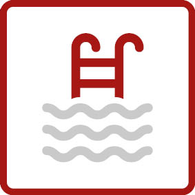 Área permanentemente úmida 
Dentro e ao redor de piscinas, onde os azulejos estão continuamente expostos à umidade, eles oferecem a resistência necessária.