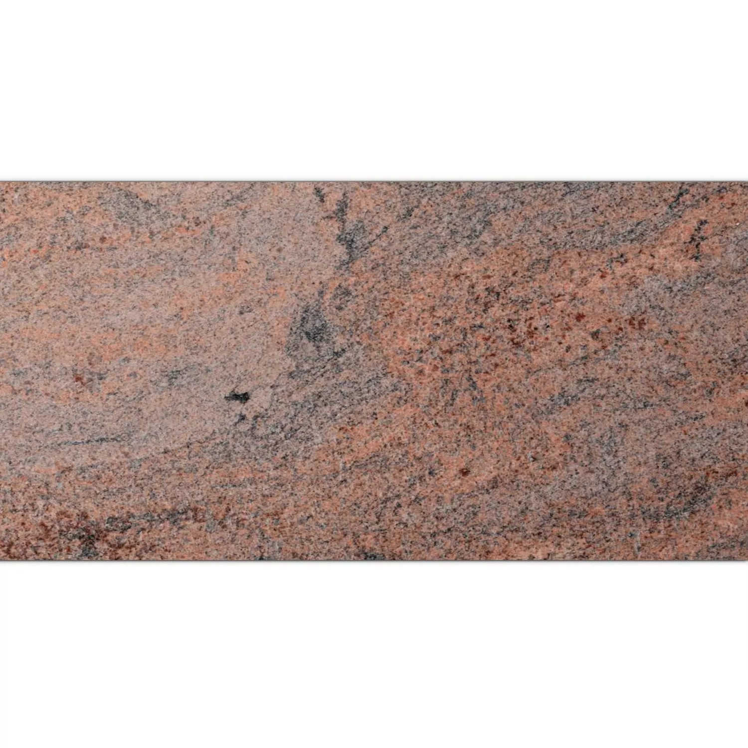 Ladrilhos De Pedra Natural Granito Multicolor Red Escovado 30,5x61cm