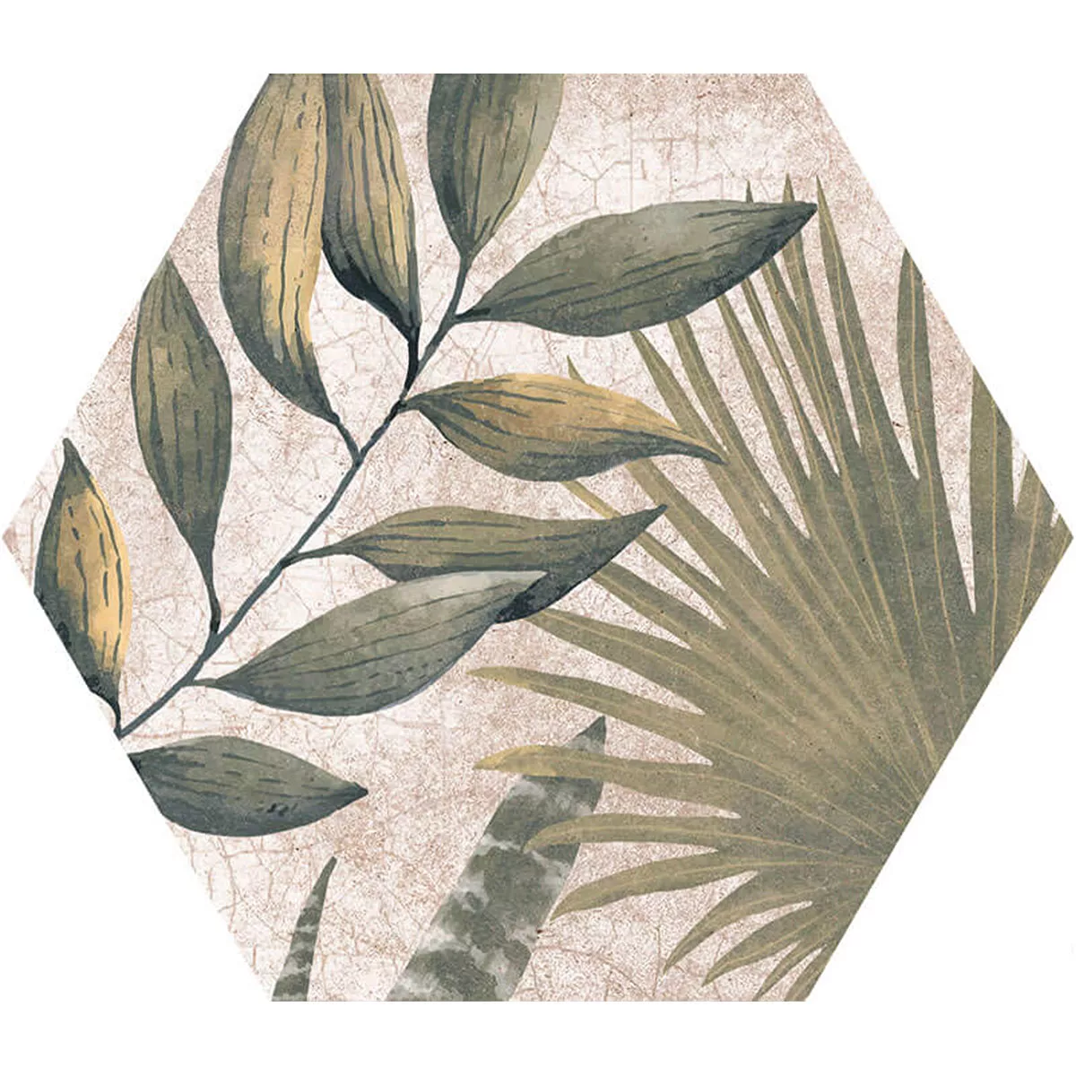 Grés Porcelânico Azulejos Honiara Hexágono Decoração Verde 22,5x25,9cm Decoração Grés Porcelânico Azulejos Honiara Hexágono Decoração Verde 22,5x25,9cm Decoração