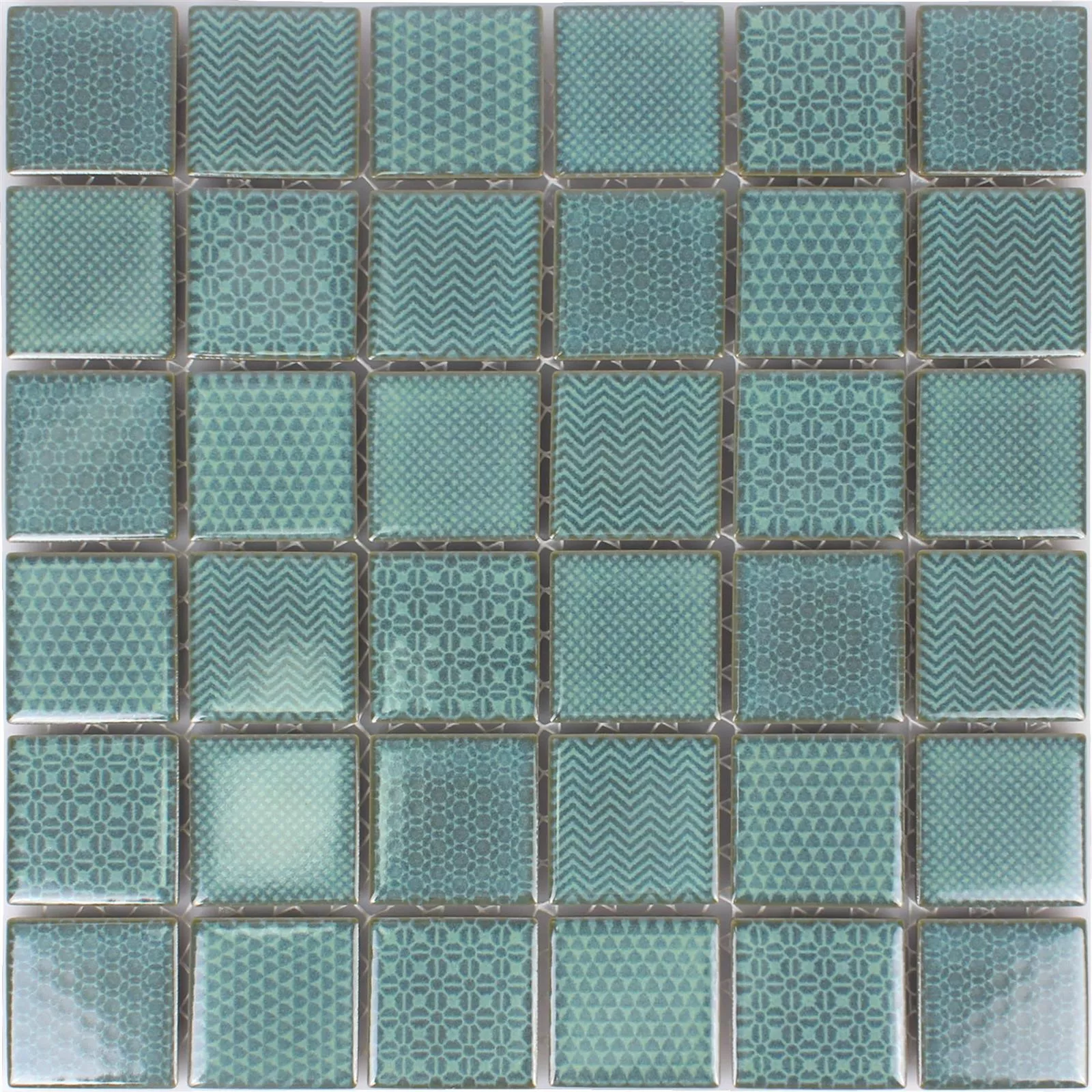 Padrão de Azulejo Mosaico Cerâmica Sapporo Verde