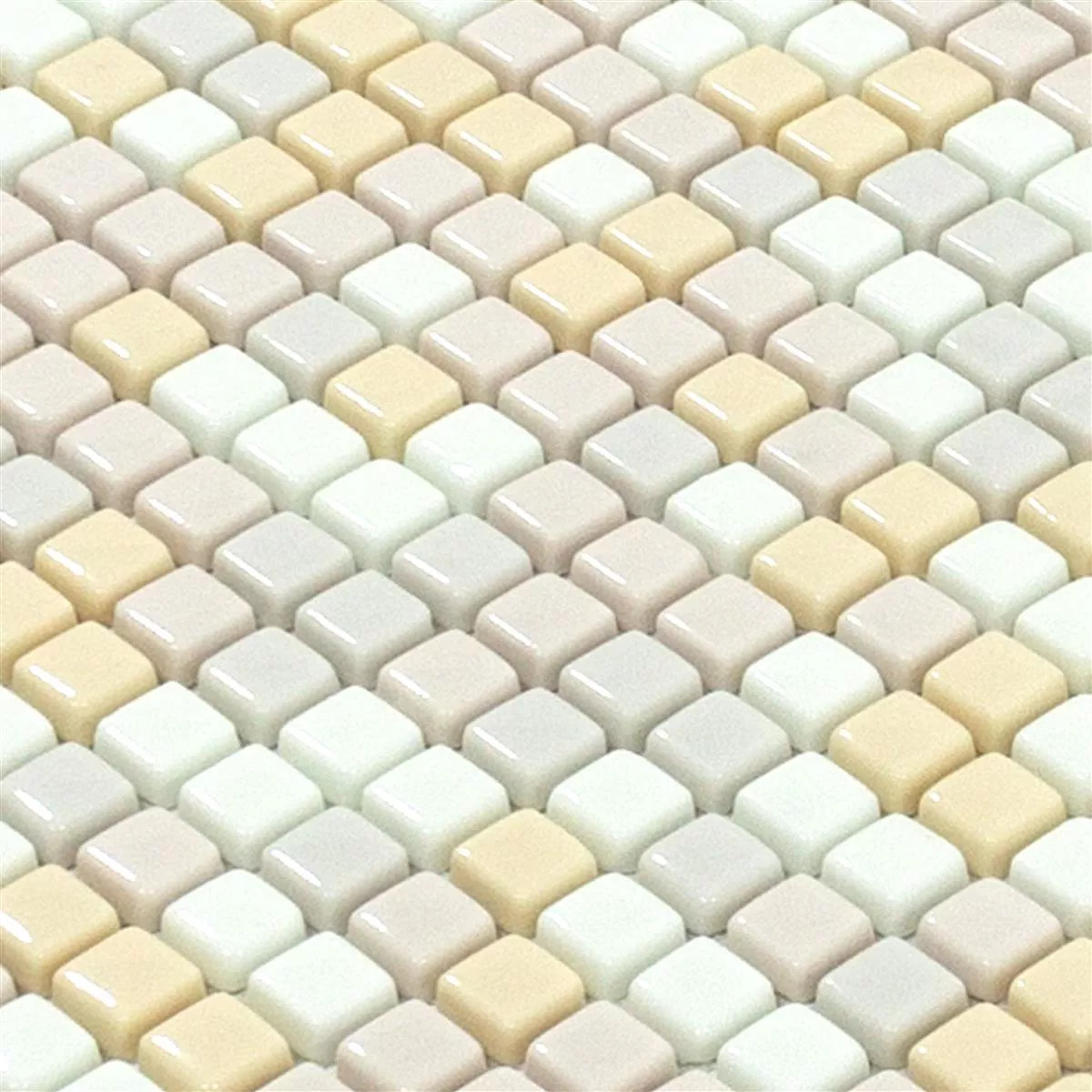 Padrão de Mosaico De Vidro Azulejos Delight Creme Mix