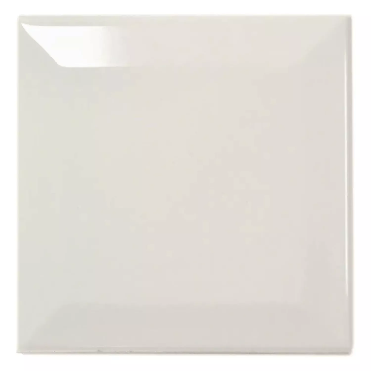 Ladrilho do metrô Cinza Brilhante 10x10 cm Faceta Catarina Perla