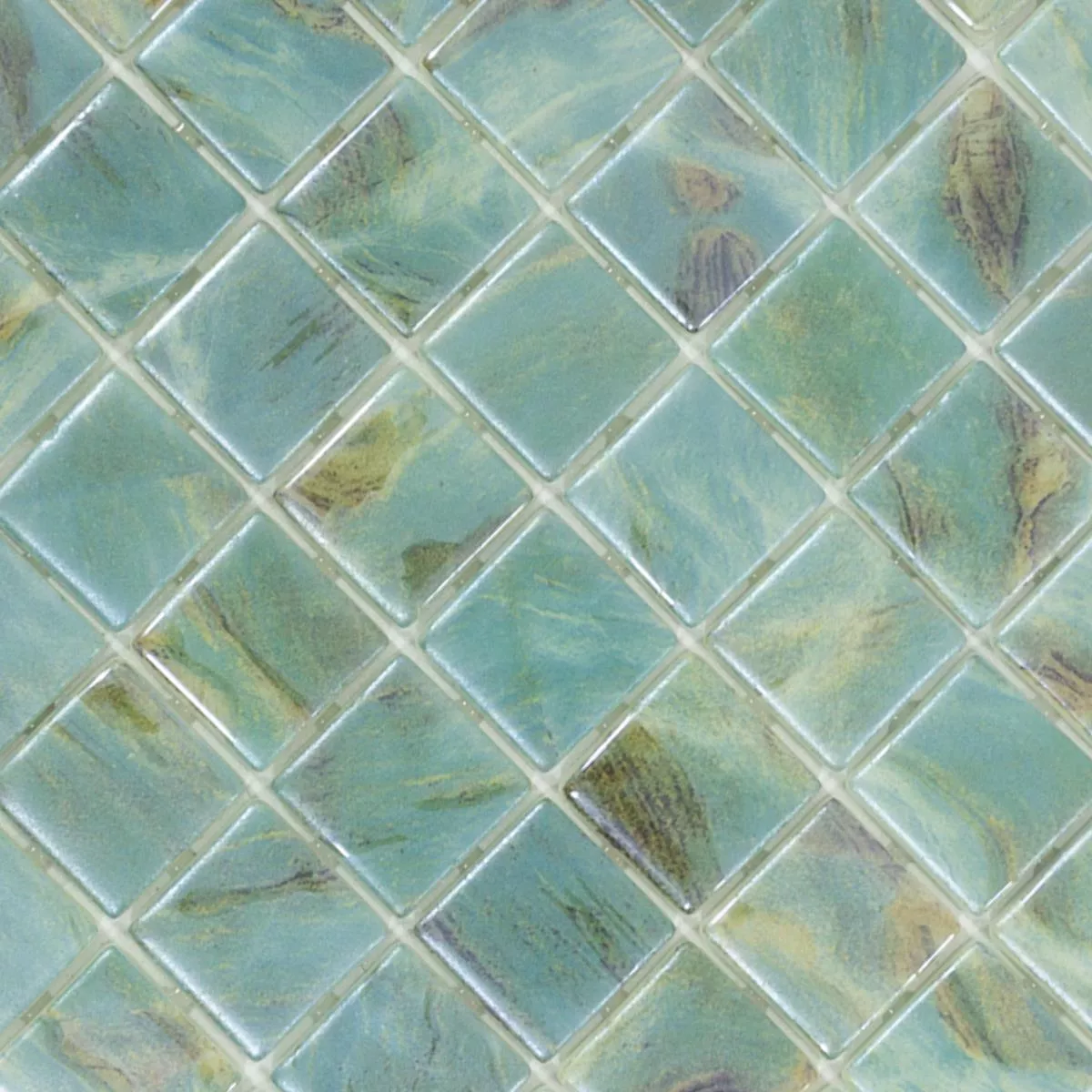 Vidro Piscina Pool Mosaico Alassio Turquesa 25