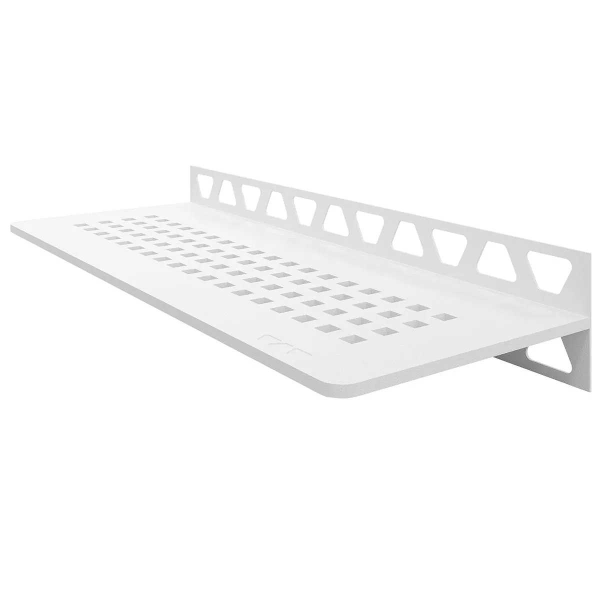 Prateleira de chuveiro prateleira de parede Schlüter retângulo 30x11,5cm quadrado branco