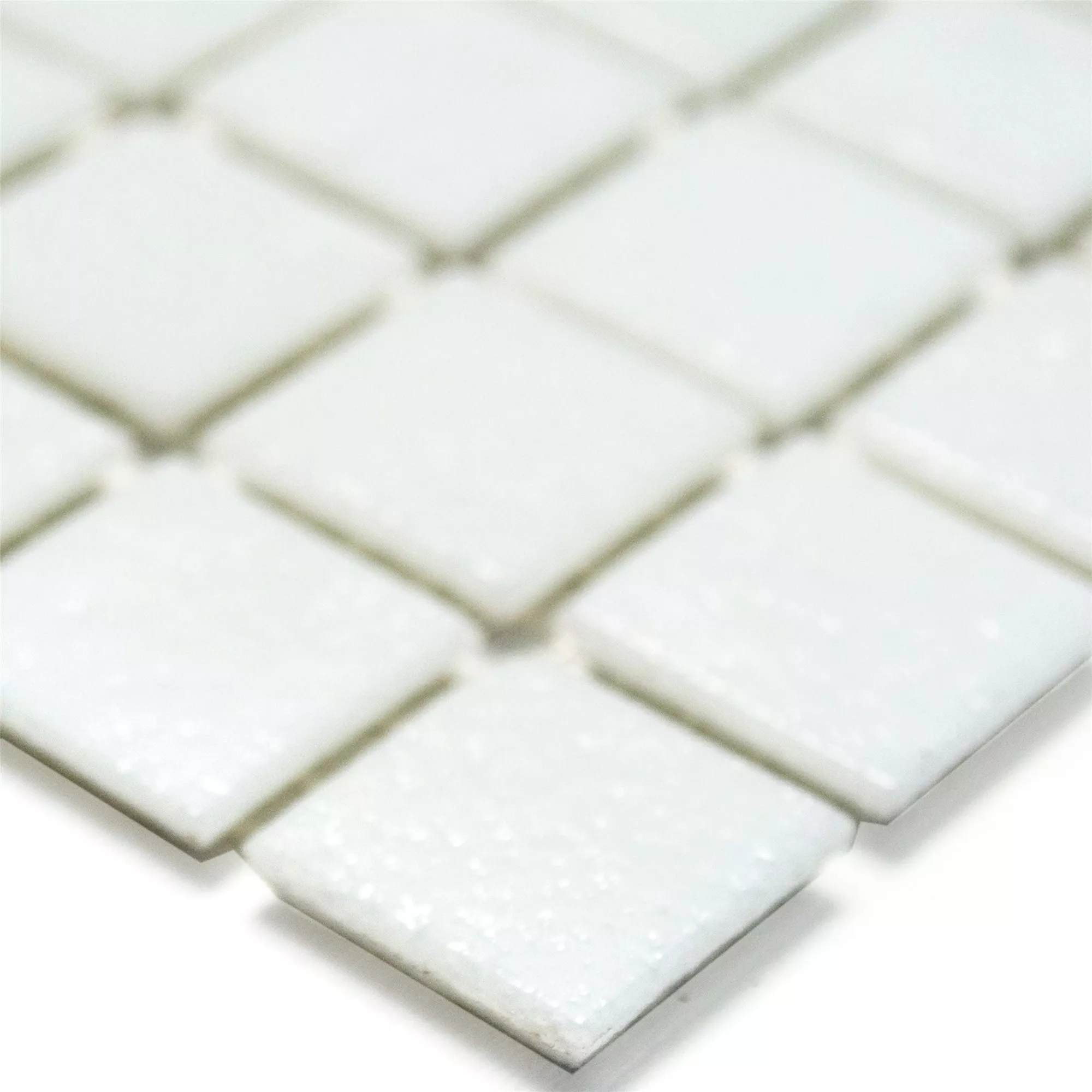 Mosaico De Vidro Azulejos Branco Uni 20x20x4mm Mosaico De Vidro Azulejos Branco Uni 20x20x4mm