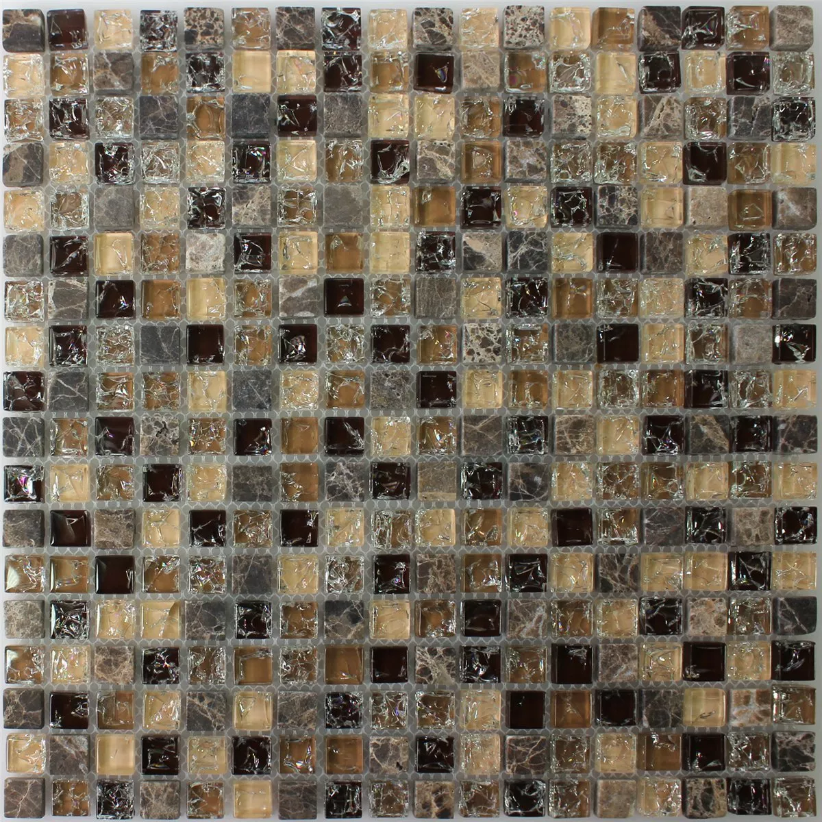 Padrão de Mosaico De Vidro Azulejos Pedra Natural Vidro Quebrado Dark Emperador