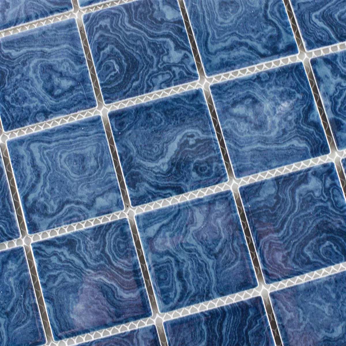 Cerâmica Azulejo Mosaico David Azul Uni