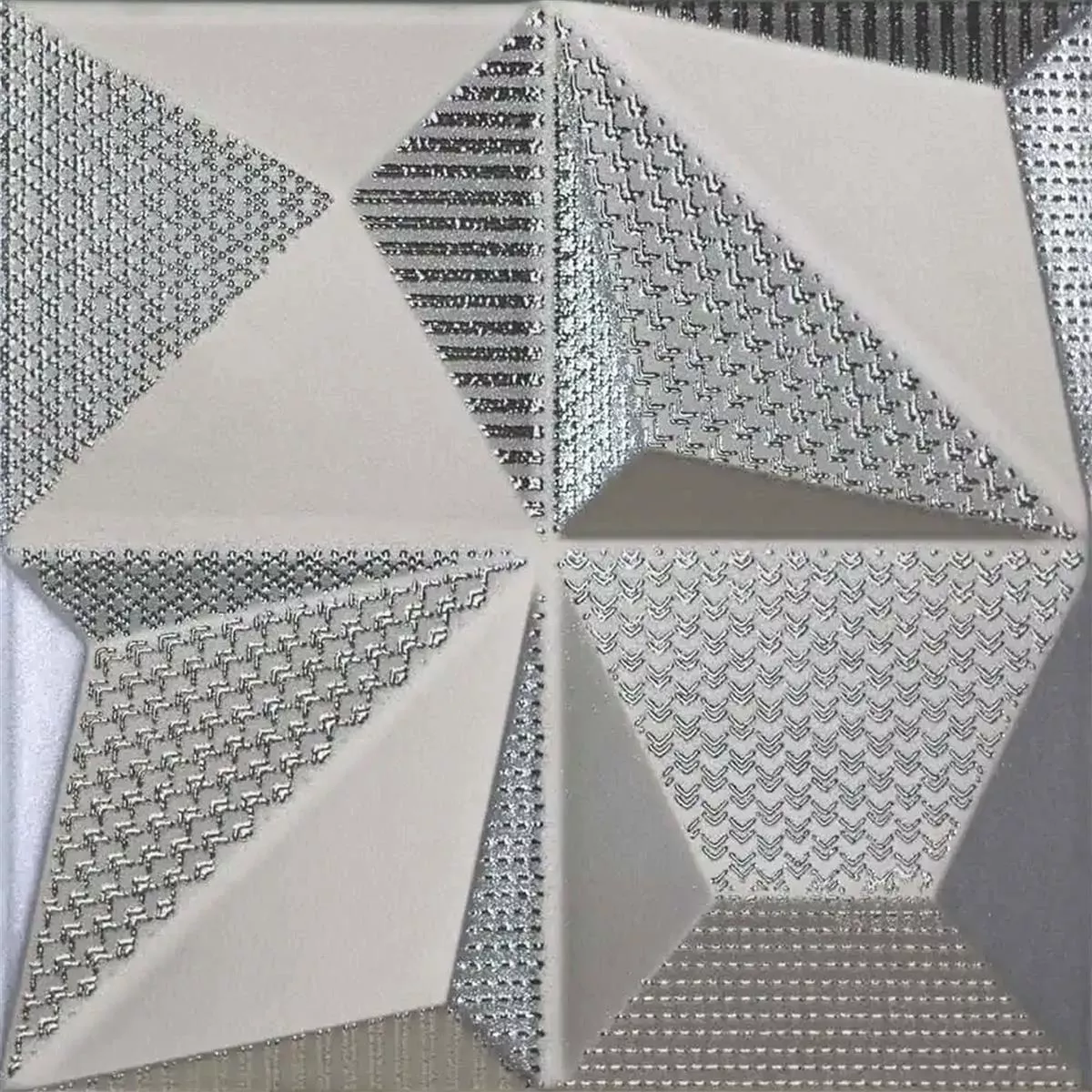 Azulejos Skyline 3D Mix Exclusivo Estruturada Prata