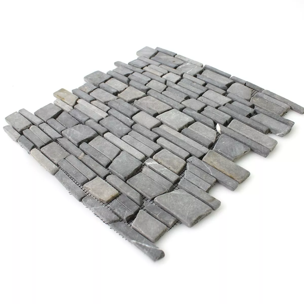 Padrão de Azulejo Mosaico Mármore Pedra Natural Brick Neromarquina