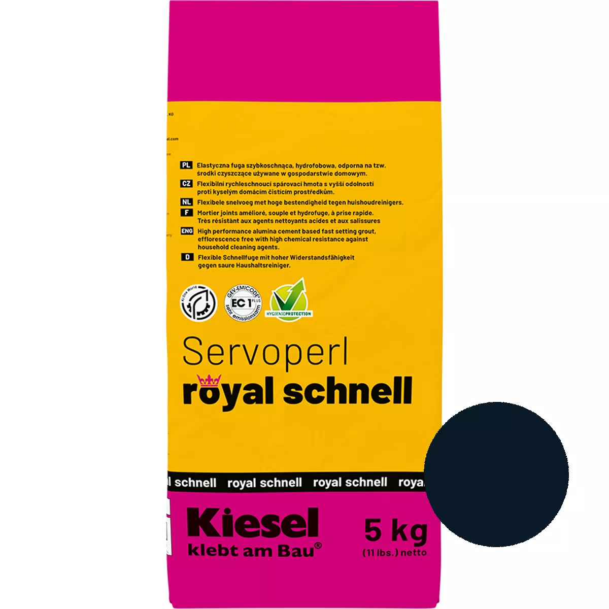 Composto comum Servoperl Royal Quick Velvet Preto 5 kg