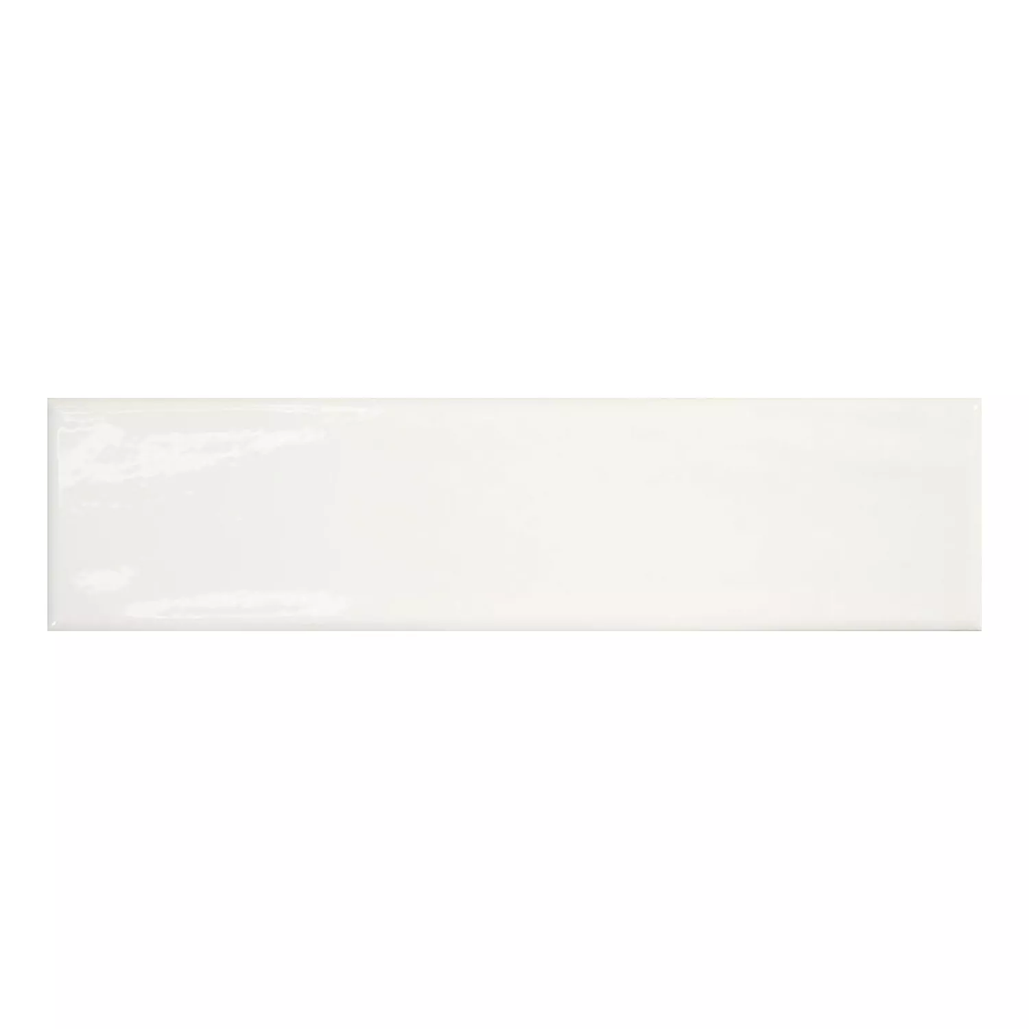 Capena Branco Brilhante Rústico 7,5x30 cm Blanco