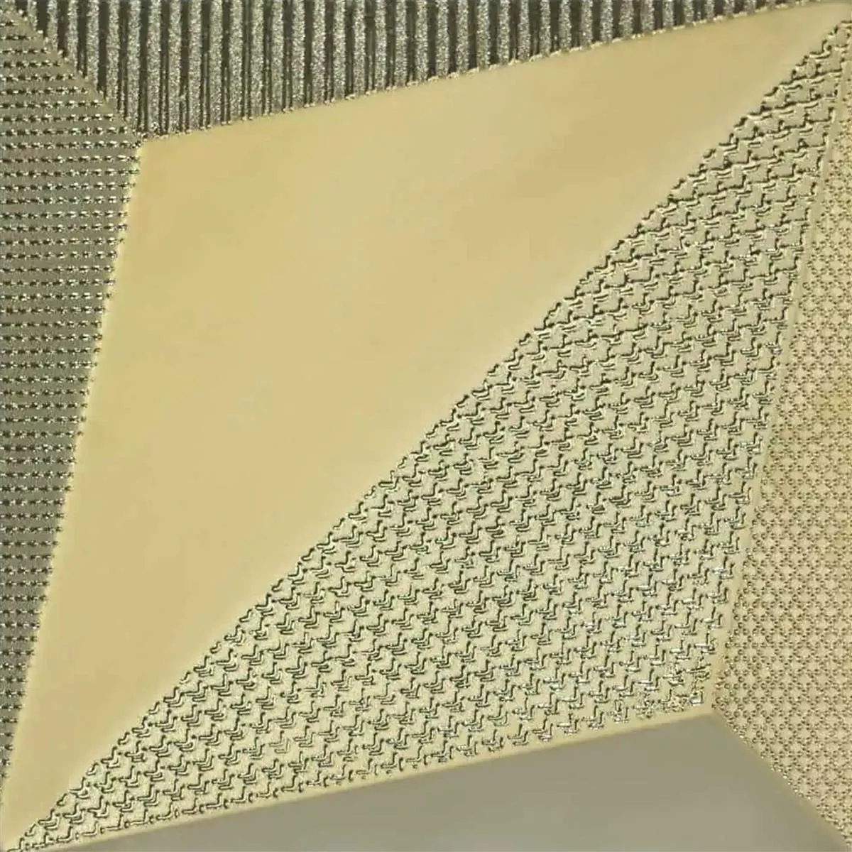 Azulejos Skyline 3D Origami Exclusivo Estruturada Ouro