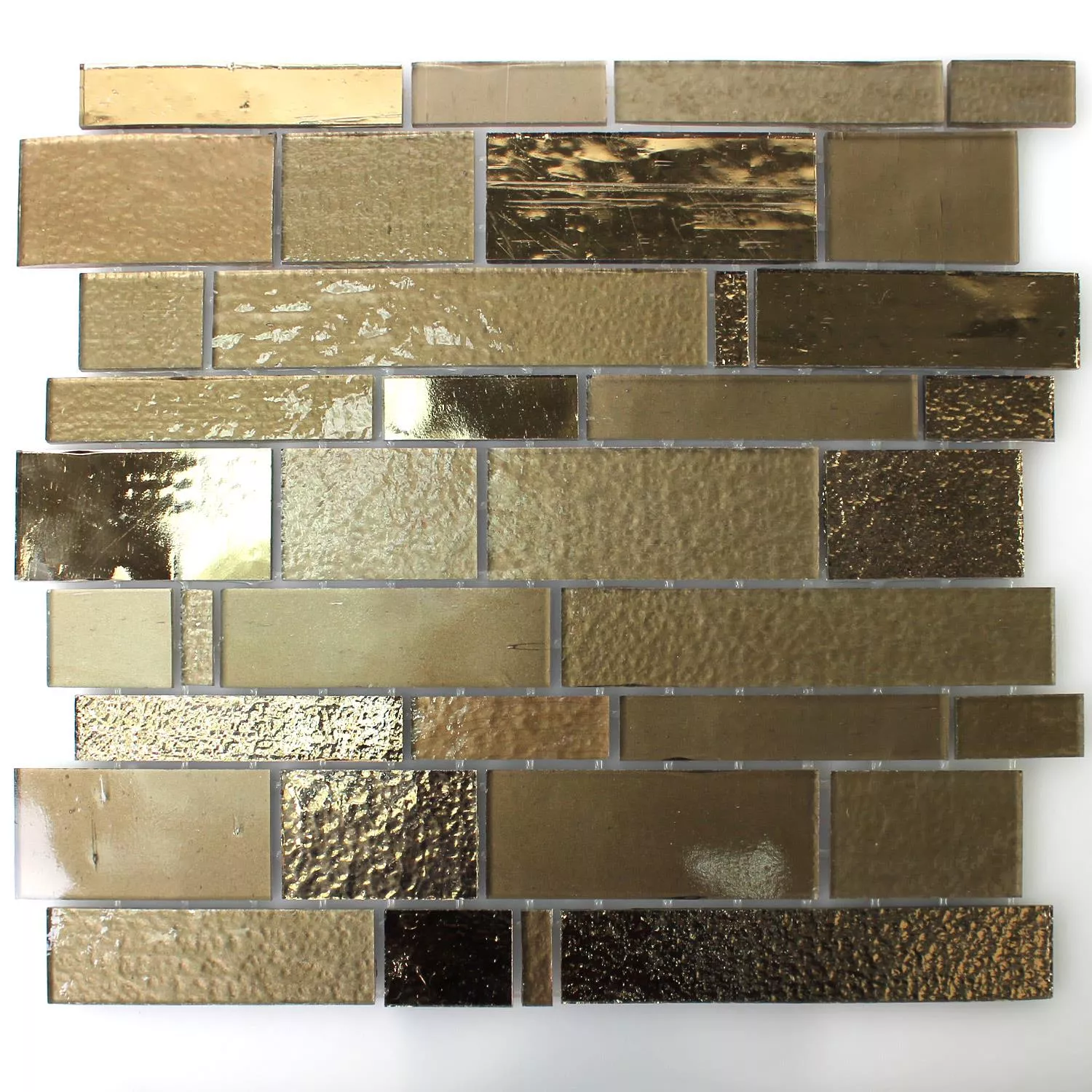 Azulejo Mosaico Trend-Vi Vidro Metropolis Bronzite