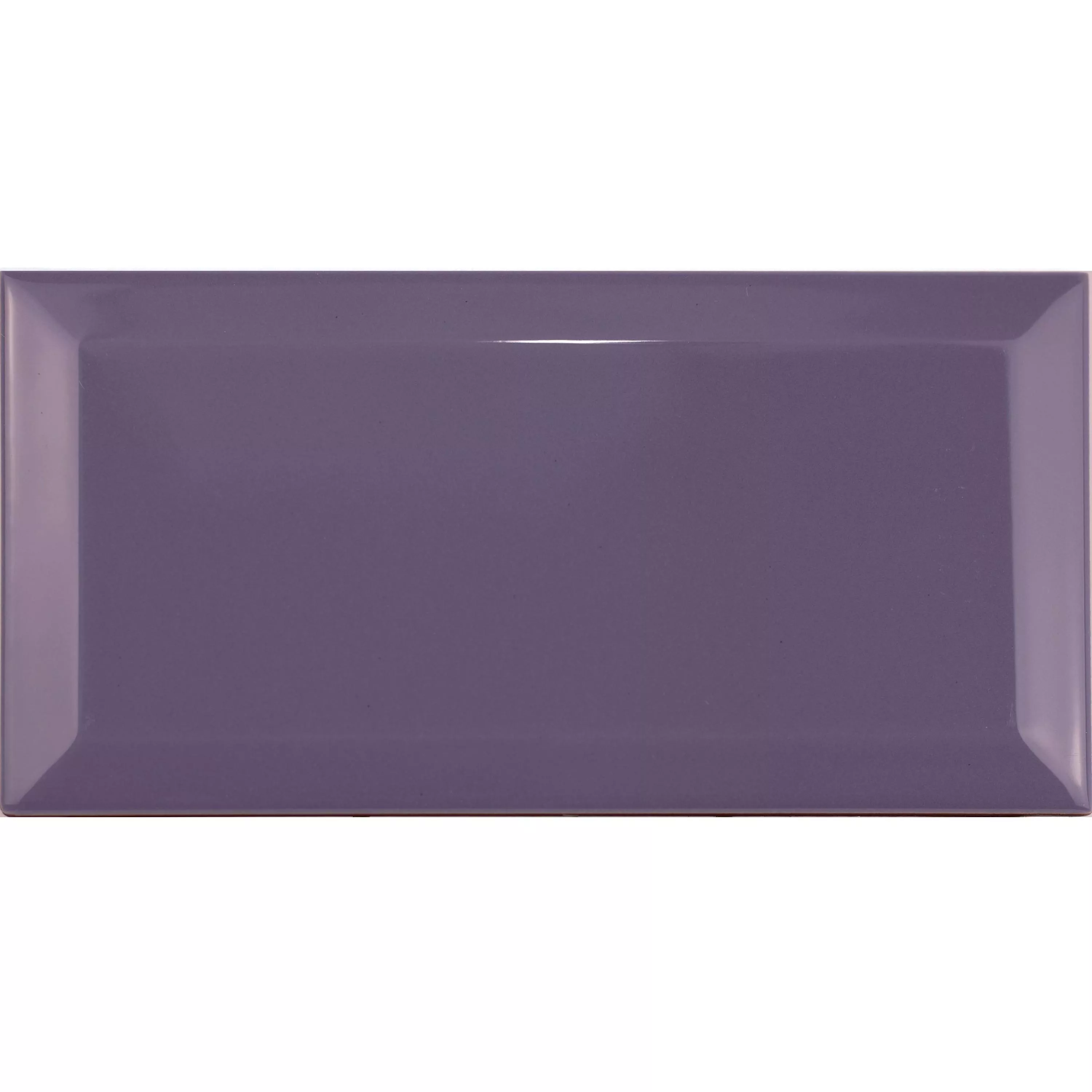 Metro Azulejos Brussel Faceta 10x20x0,7cm Morado