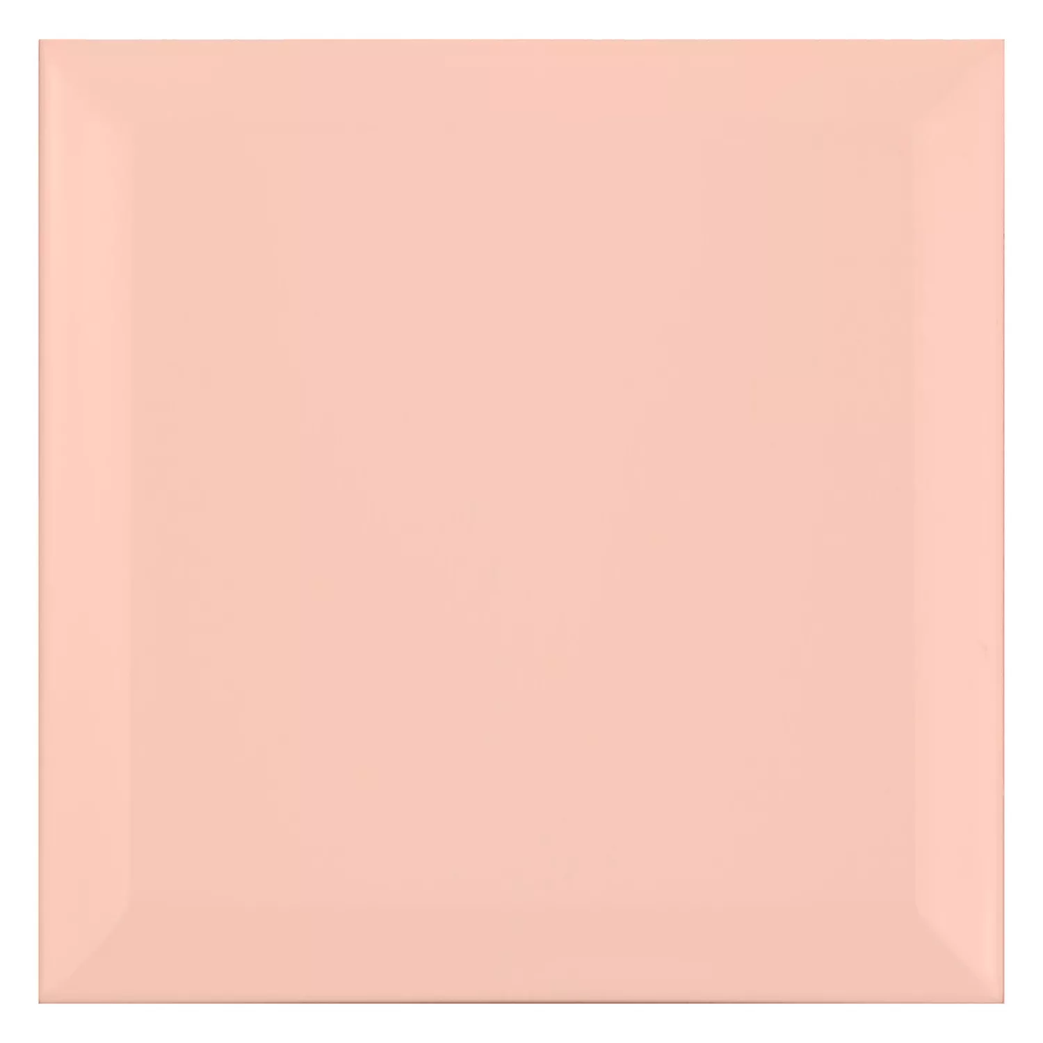 Ladrilho do metrô Laranja Fosco 15x15 cm Faceta Eris Salmon