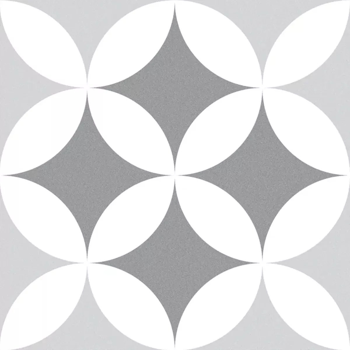 Atlantica Oteiza Cinza Branco 25x25 cm