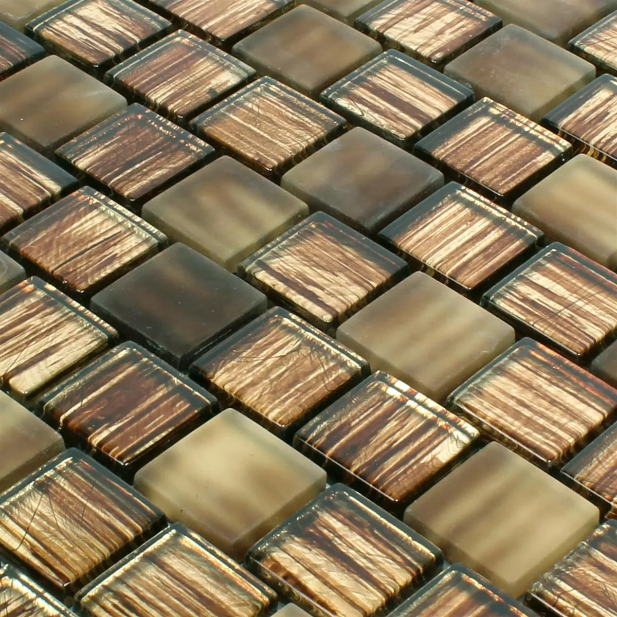 Mosaico De Vidro Azulejos Lanzarote Marrom