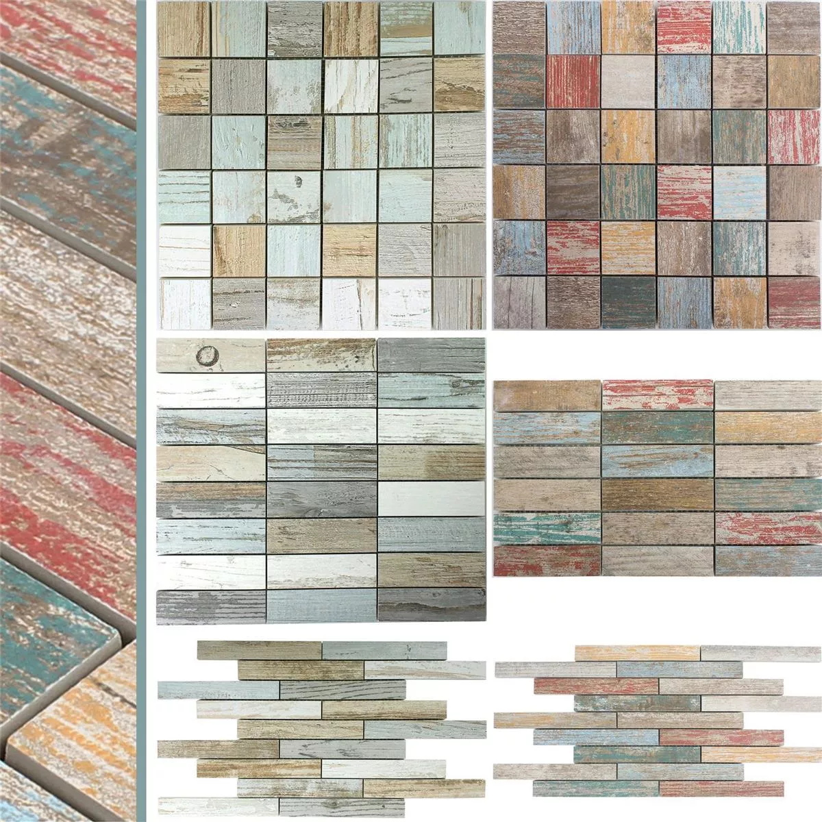 Padrão de Mosaico Cerâmico Azulejos Concerto R10/B