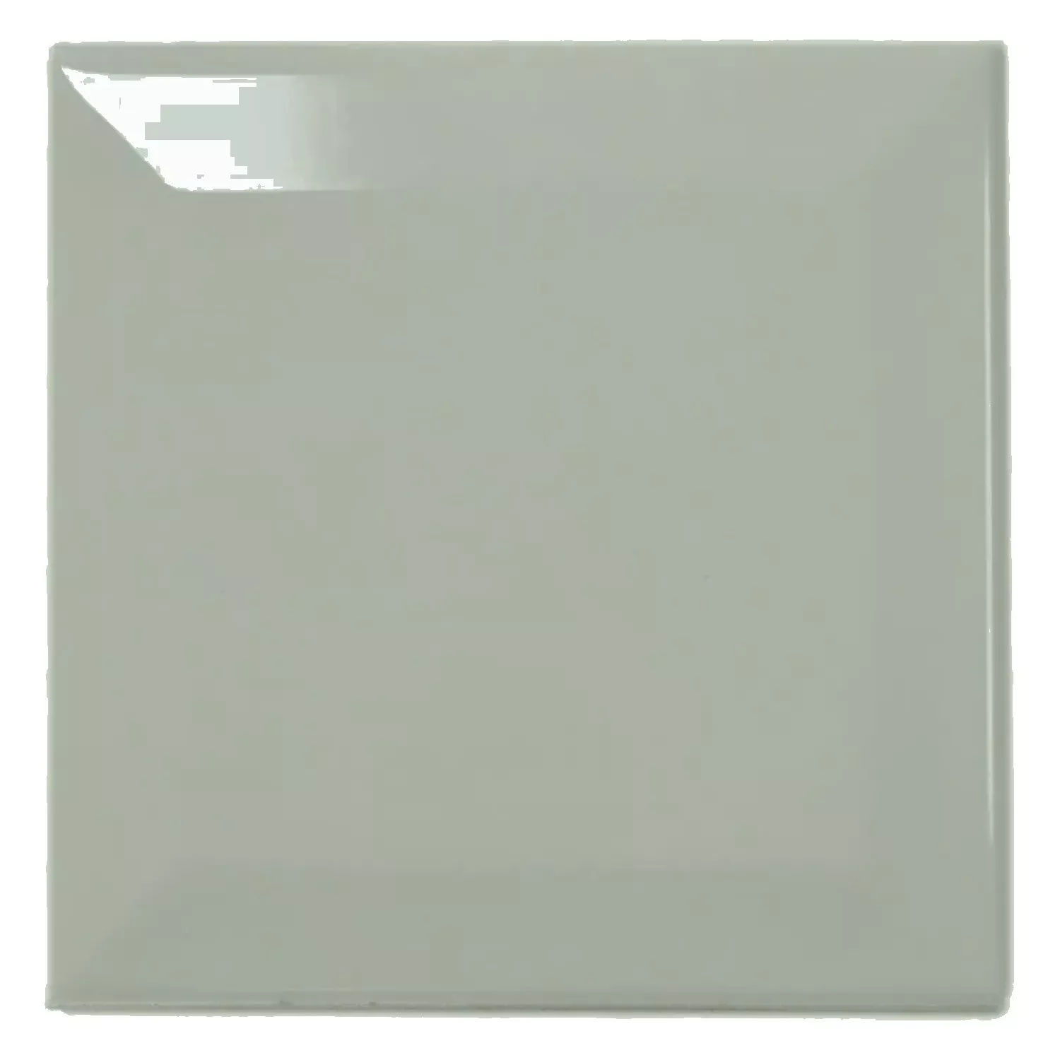 Ladrilho do metrô Verde Brilhante 10x10 cm Faceta Catarina Sage