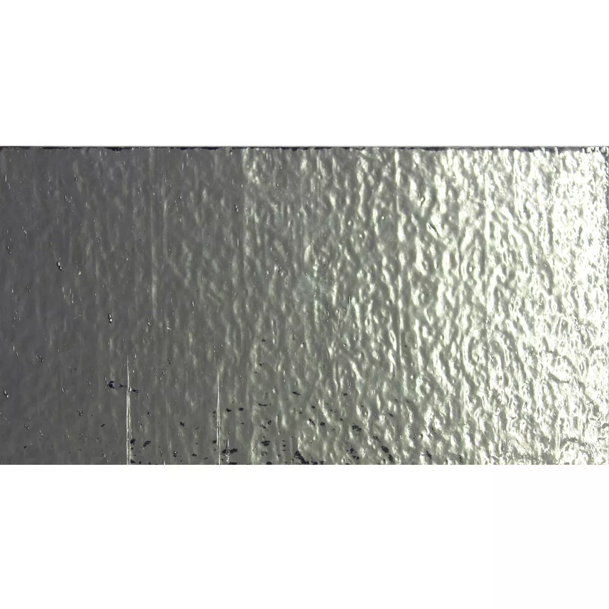Metro Ladrilhos De Vidro Subway Prata Mirage Corrugated 7,5x15cm Metro Ladrilhos De Vidro Subway Prata Mirage Corrugated 7,5x15cm