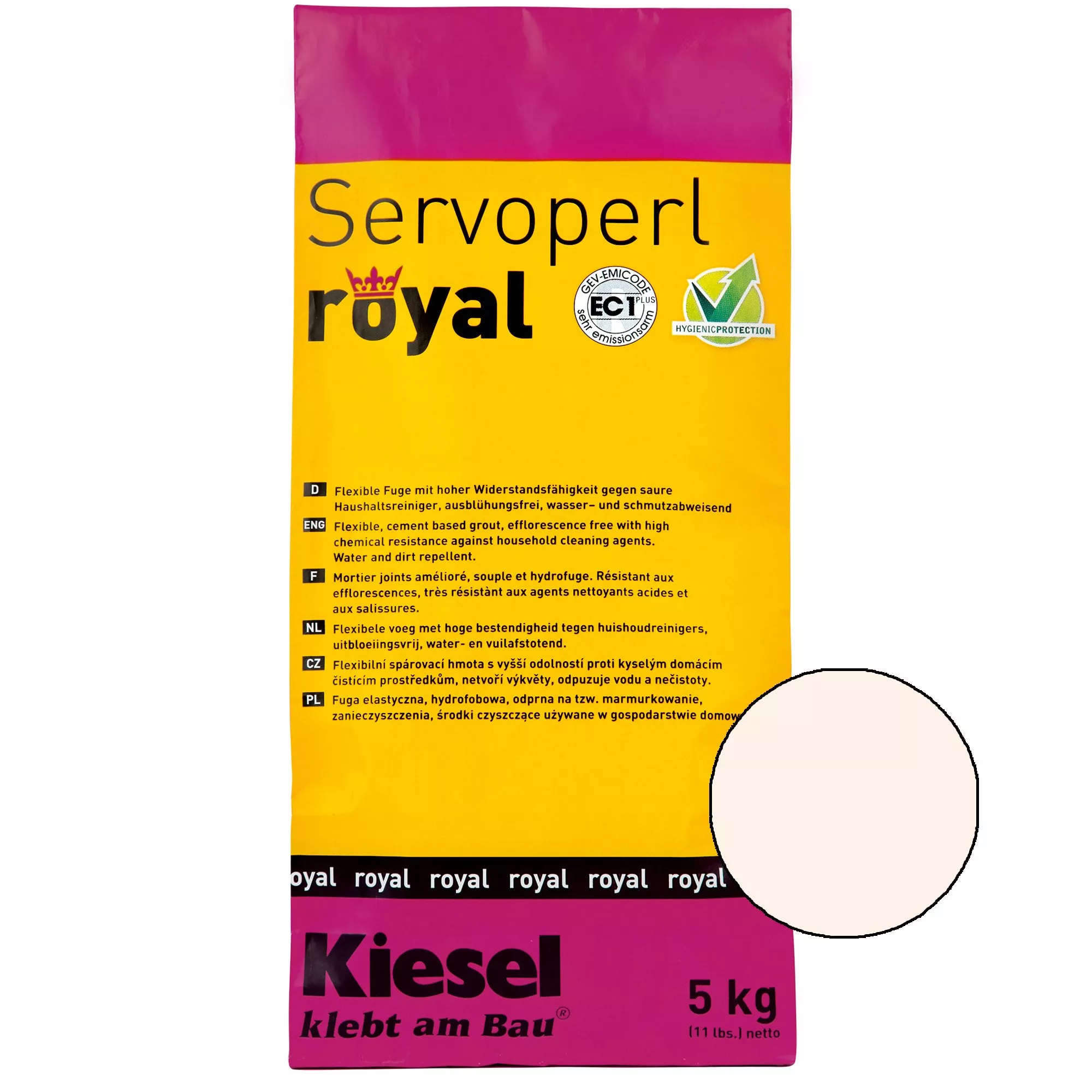 Kiesel Servoperl royal - composto comum - 5 kg Pergamon
