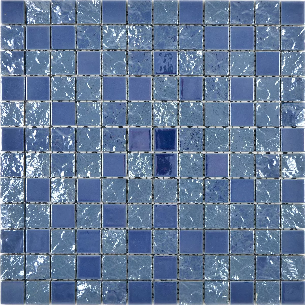 Mosaico Cerâmico Azulejos Shogun 3D Azul