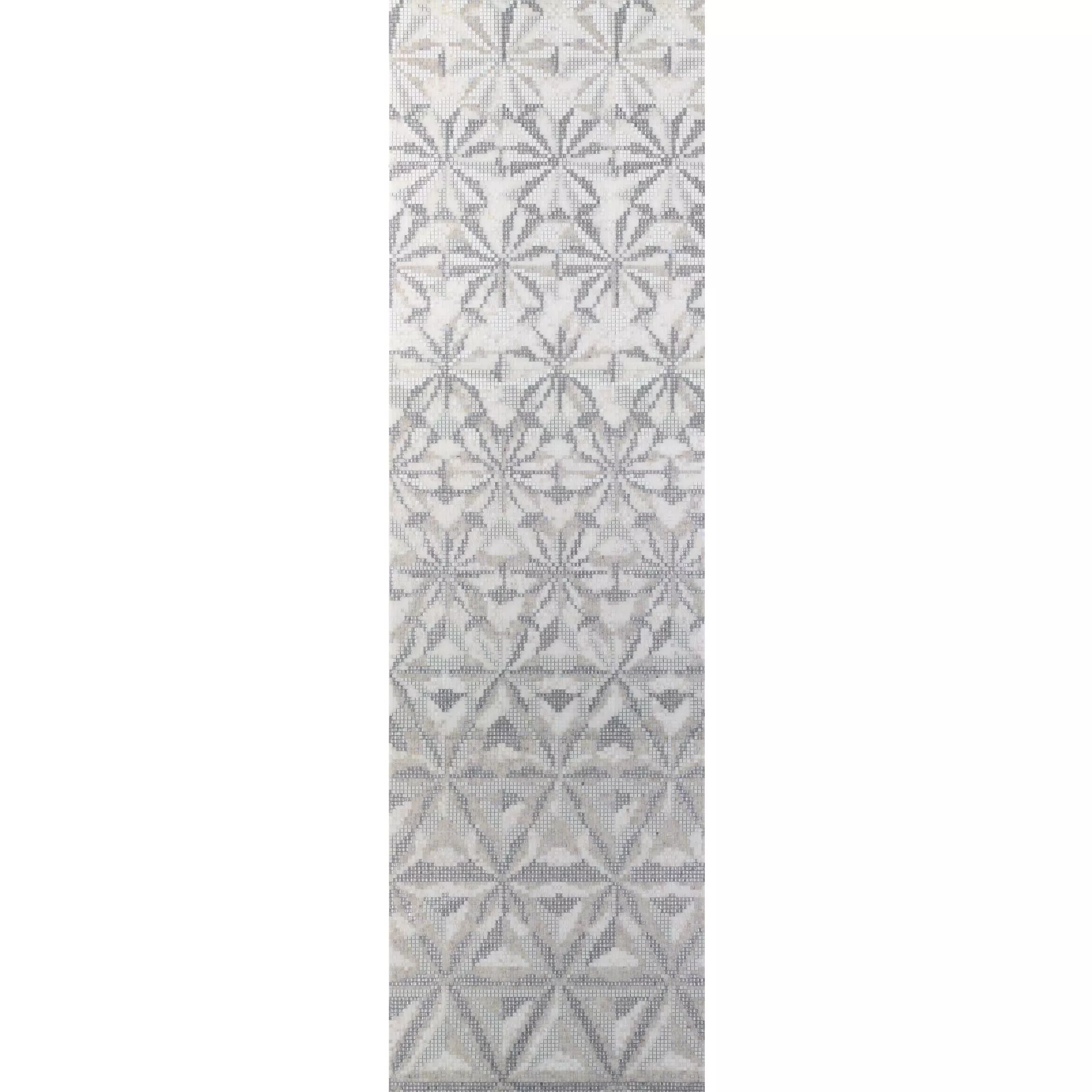 Mosaico De Vidro Foto Magicflower White 110x240cm