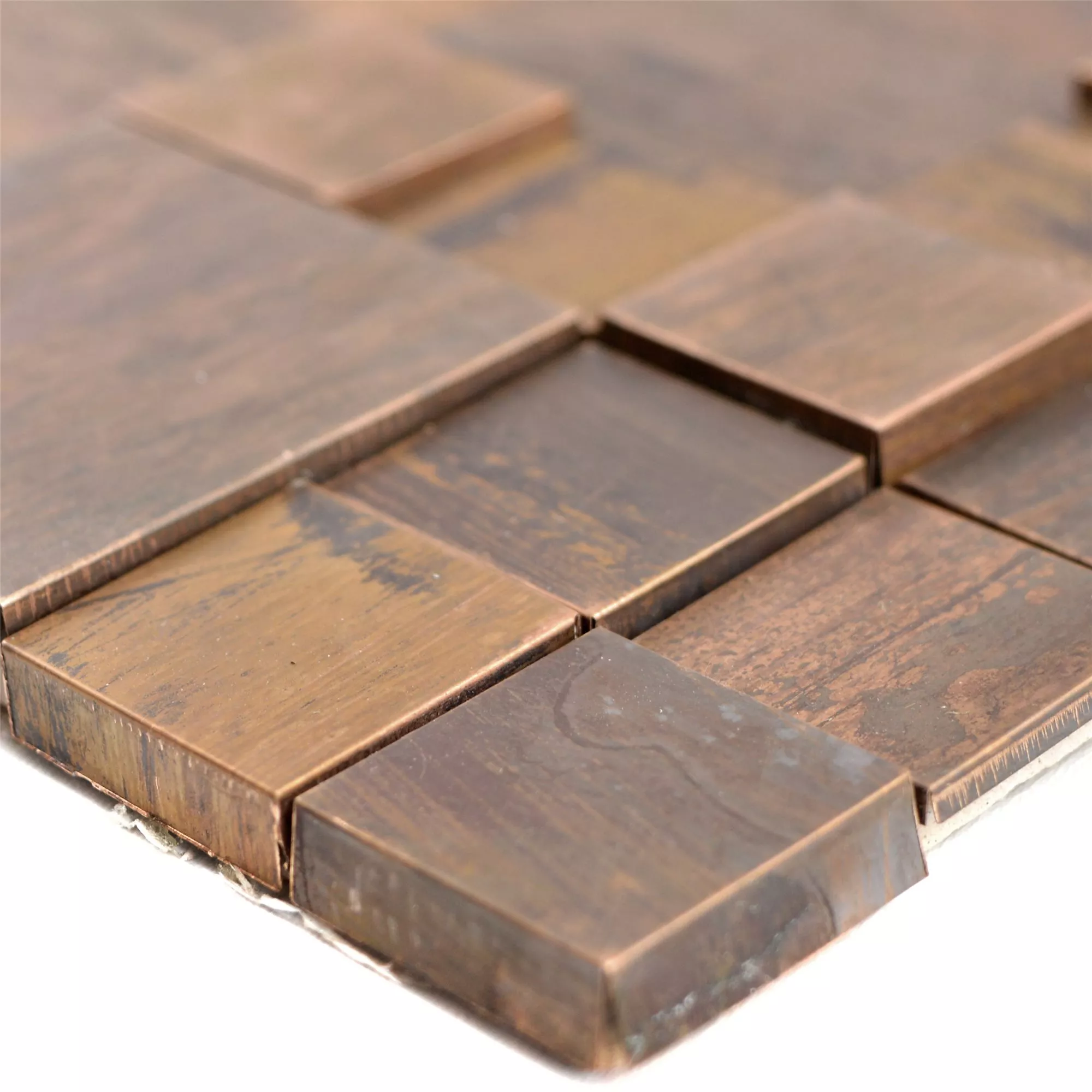 Metal Cobre Azulejo Mosaico Myron Combi 3D